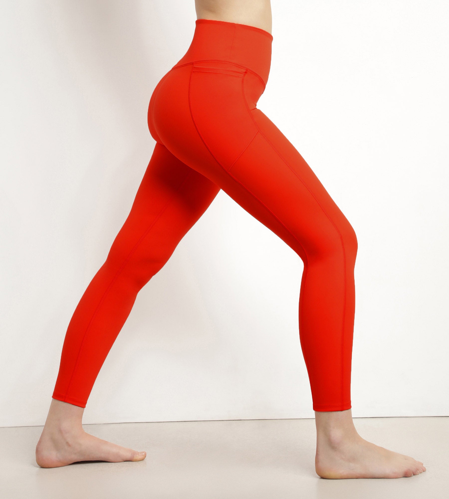 DIM Leggings sportivi donna in microfibra scolpita arancione DIM Move