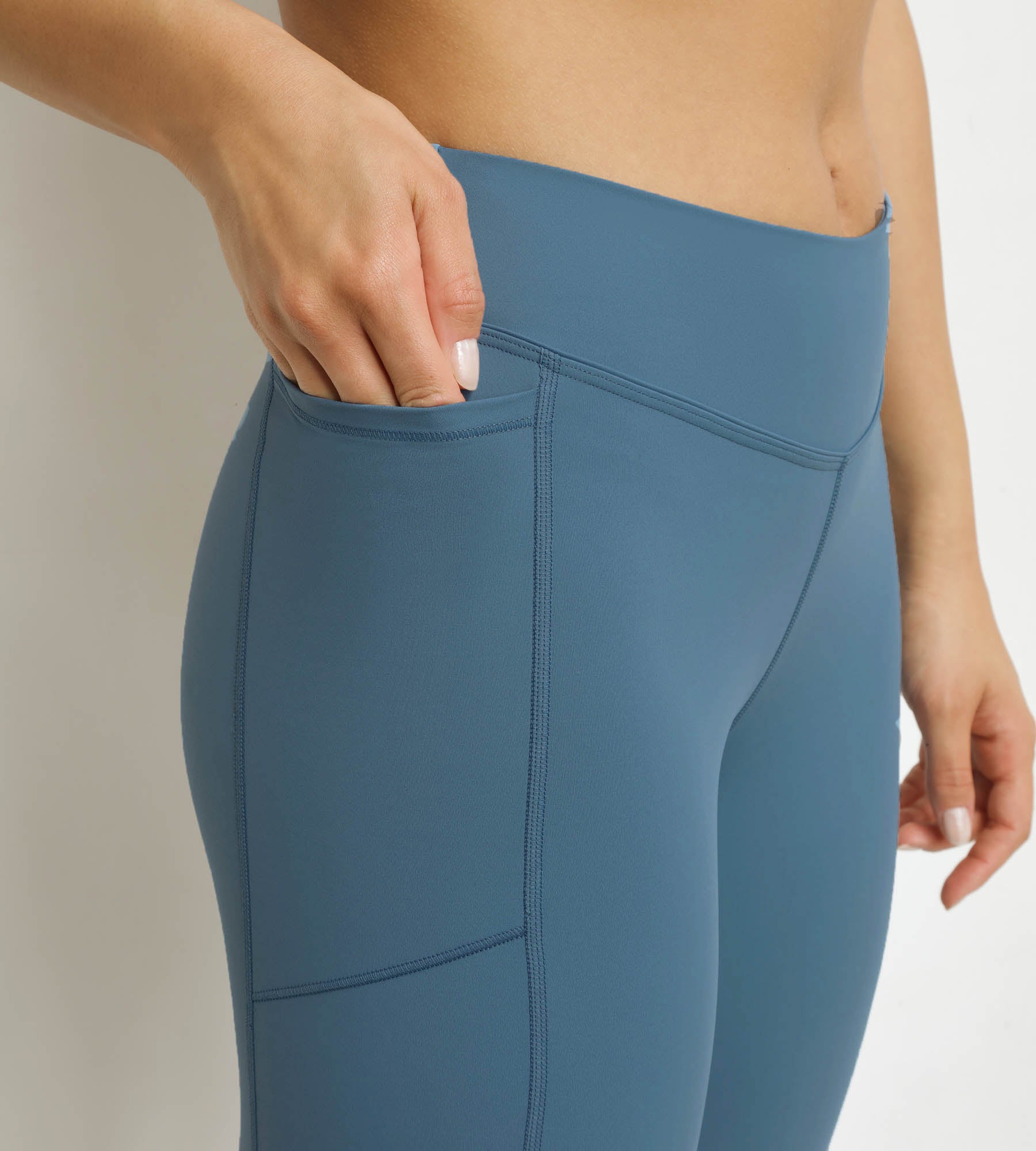 DIM Leggings corti donna in microfibra Blue Jean DIM Move