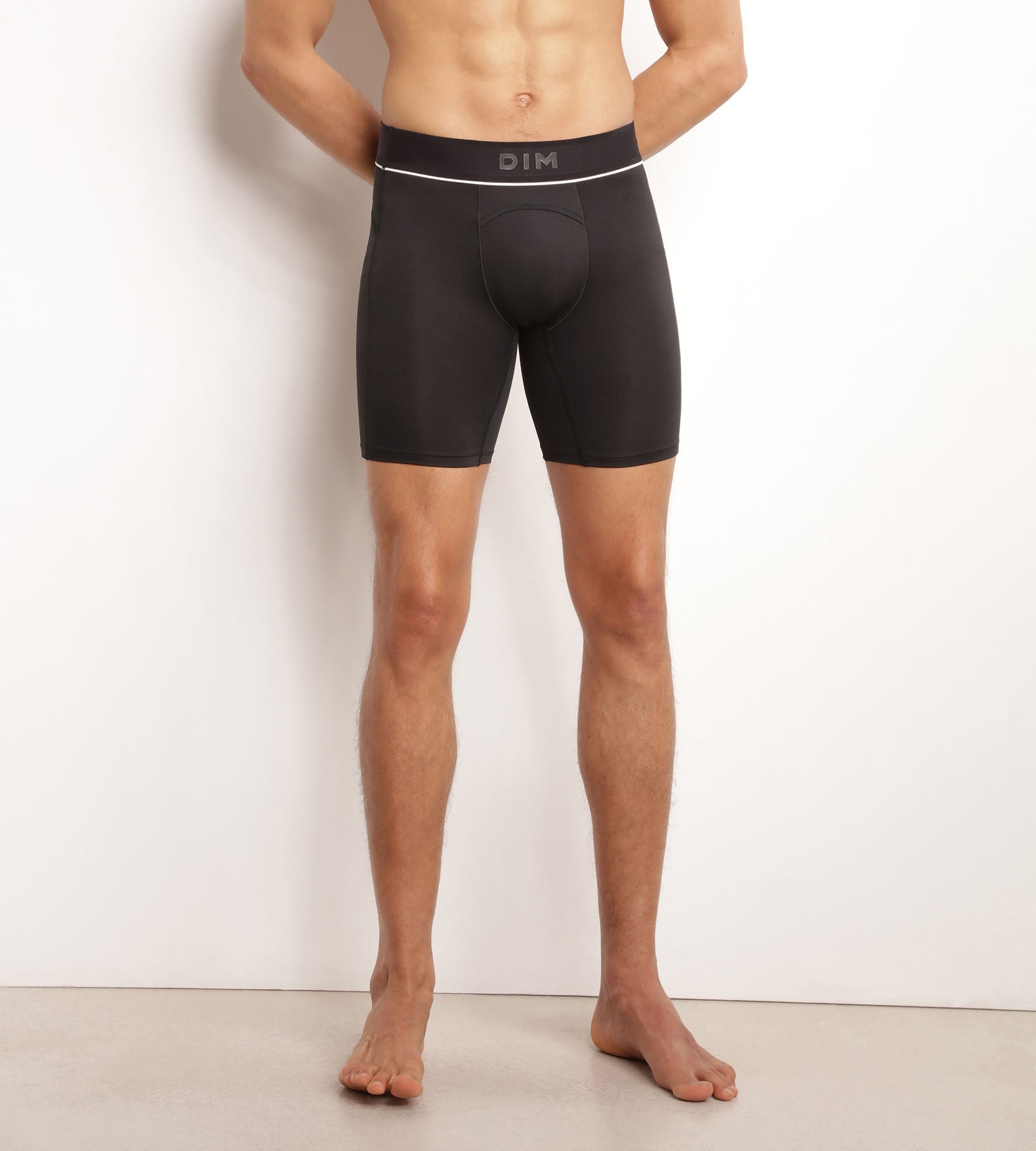 DIM Boxer uomo in microfibra e rete Nero DIM Move