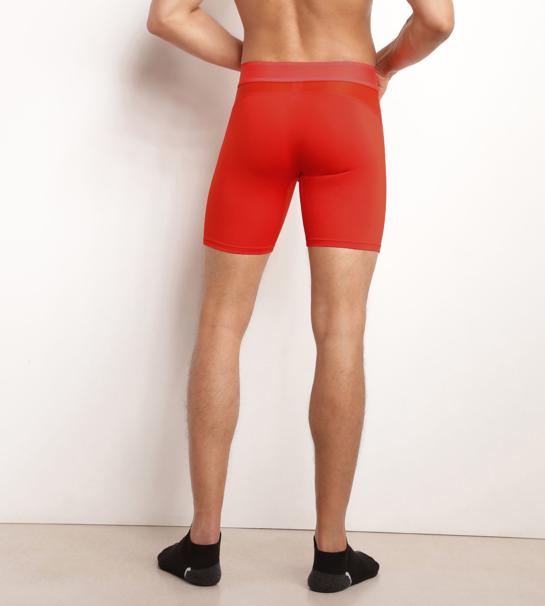 DIM Boxer da uomo in microfibra e rete DIM Move rosso