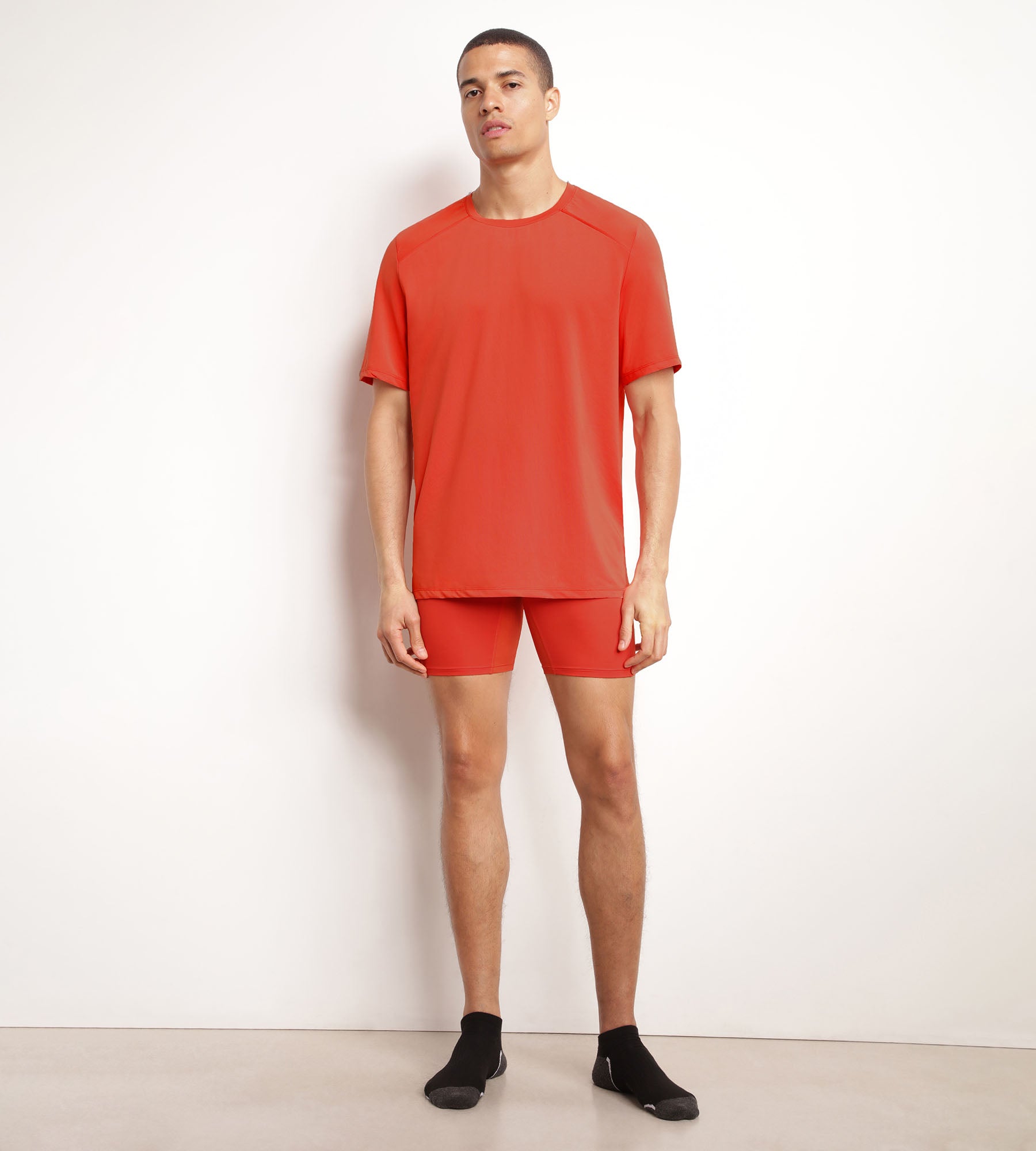 DIM Boxer da uomo in microfibra e rete DIM Move rosso