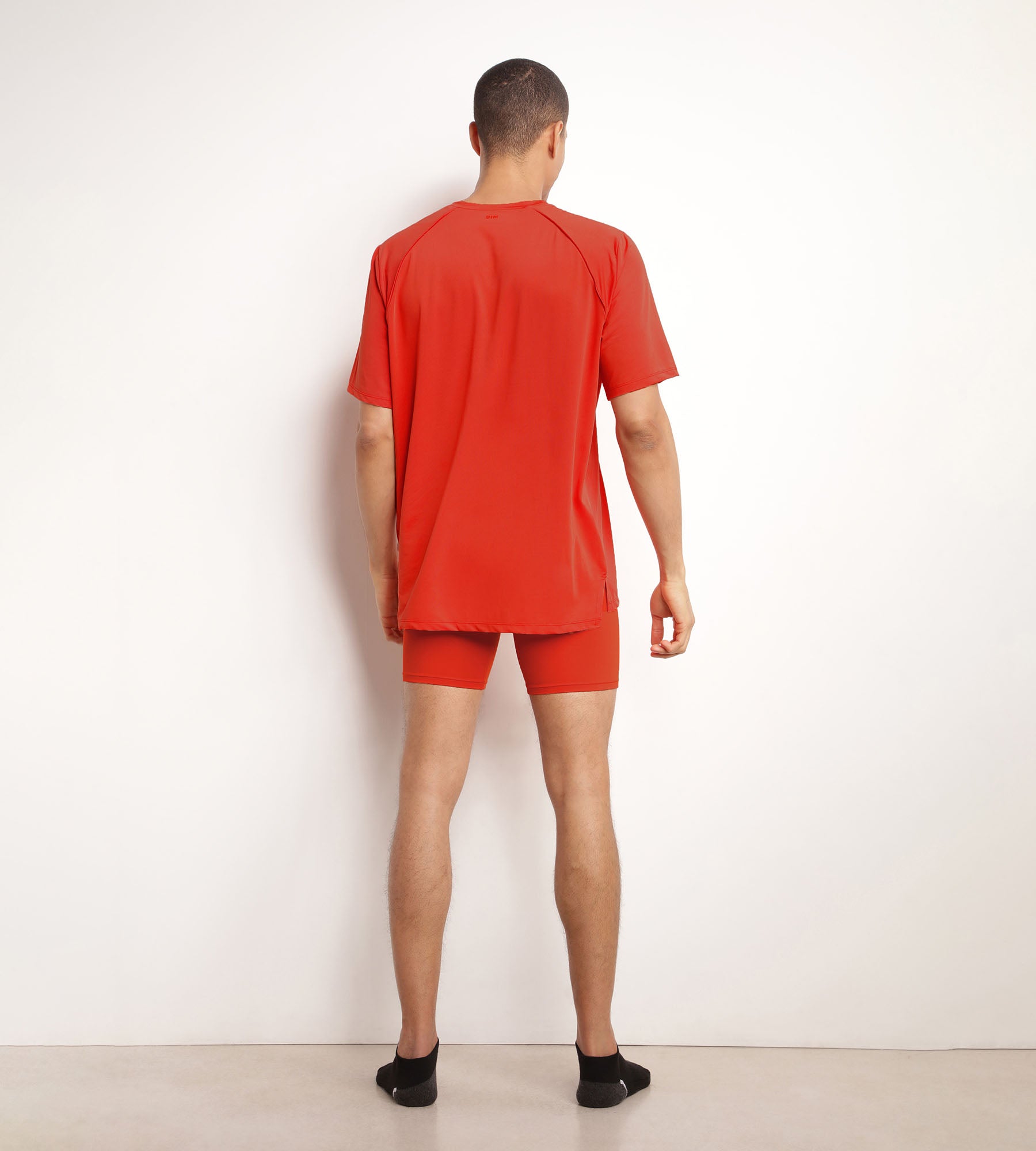 DIM Boxer da uomo in microfibra e rete DIM Move rosso