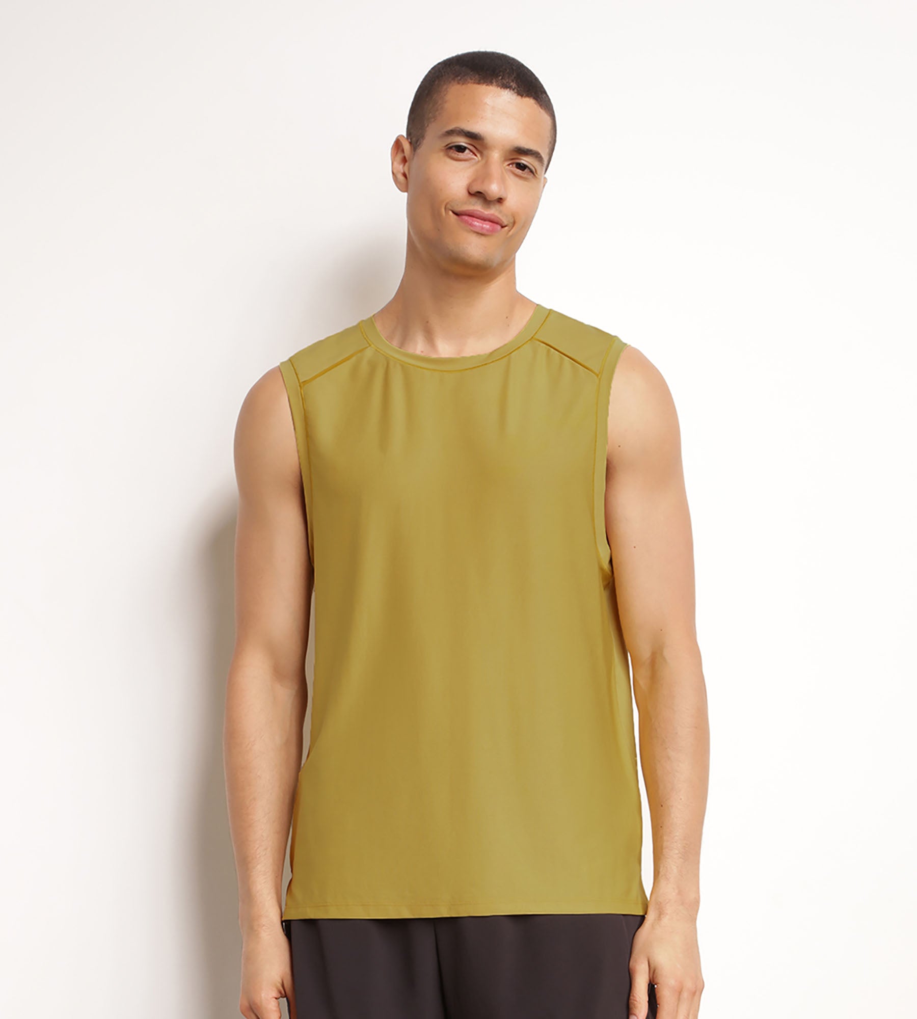 DIM Canottiera aerata Uomo Olive DIM Move
