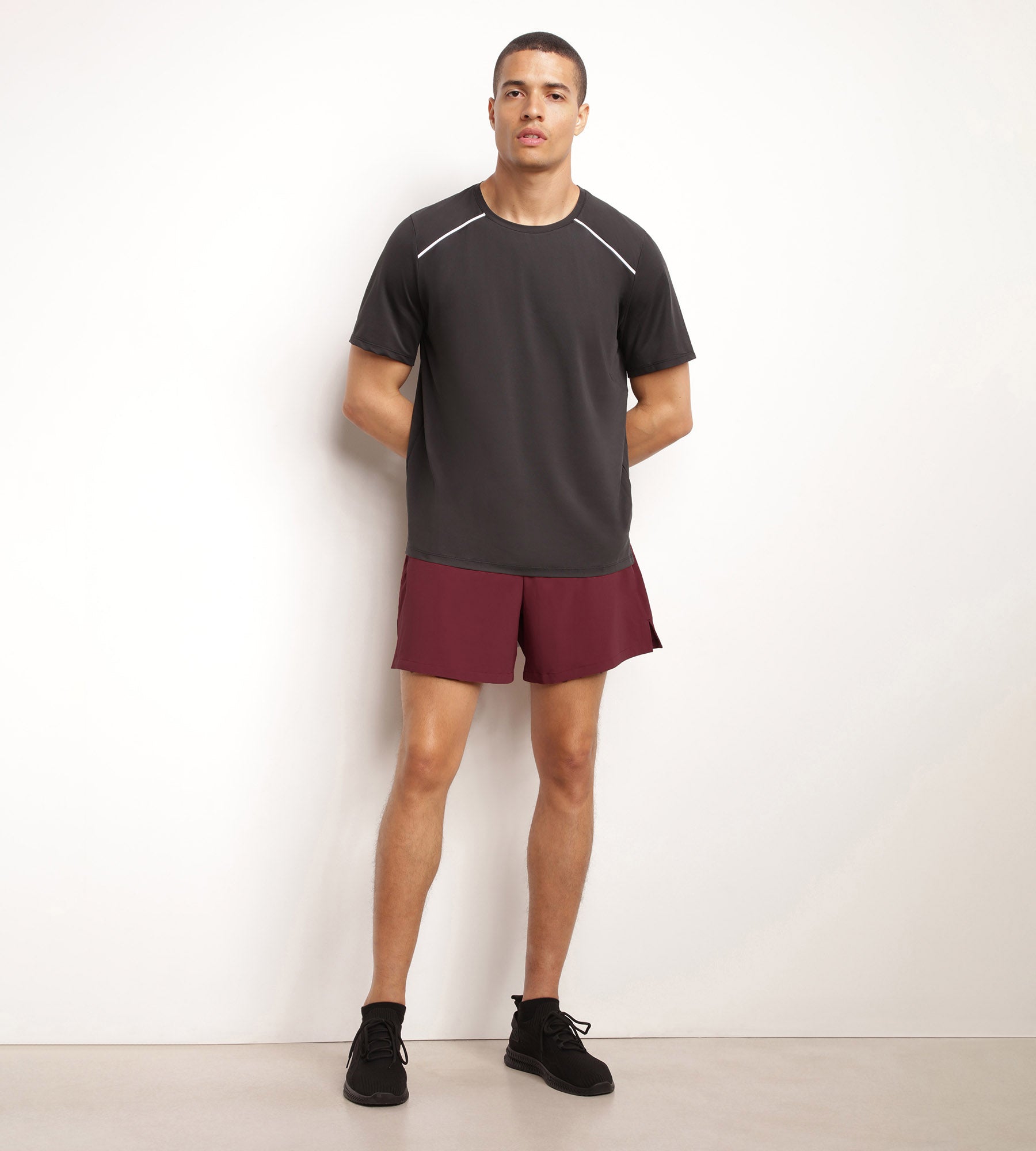 DIM Short sportivi aerati da uomo Bordeaux DIM Move