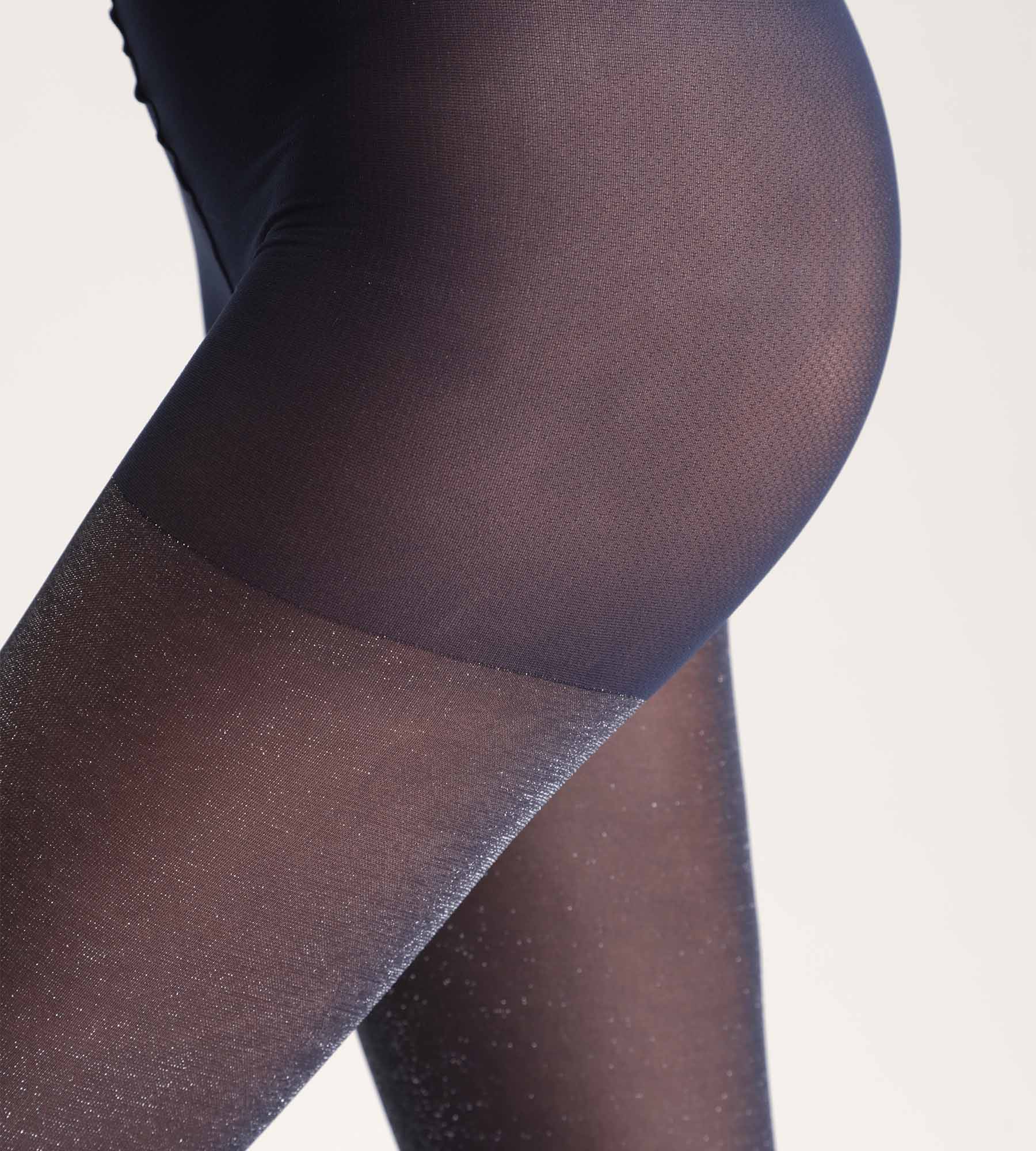 DIM Dim Style collant navy lucido coprente