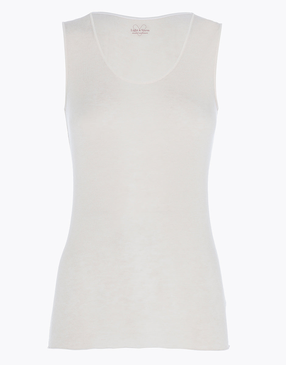 DIM Canotta donna in misto modal cashmere Beige Light & Warm