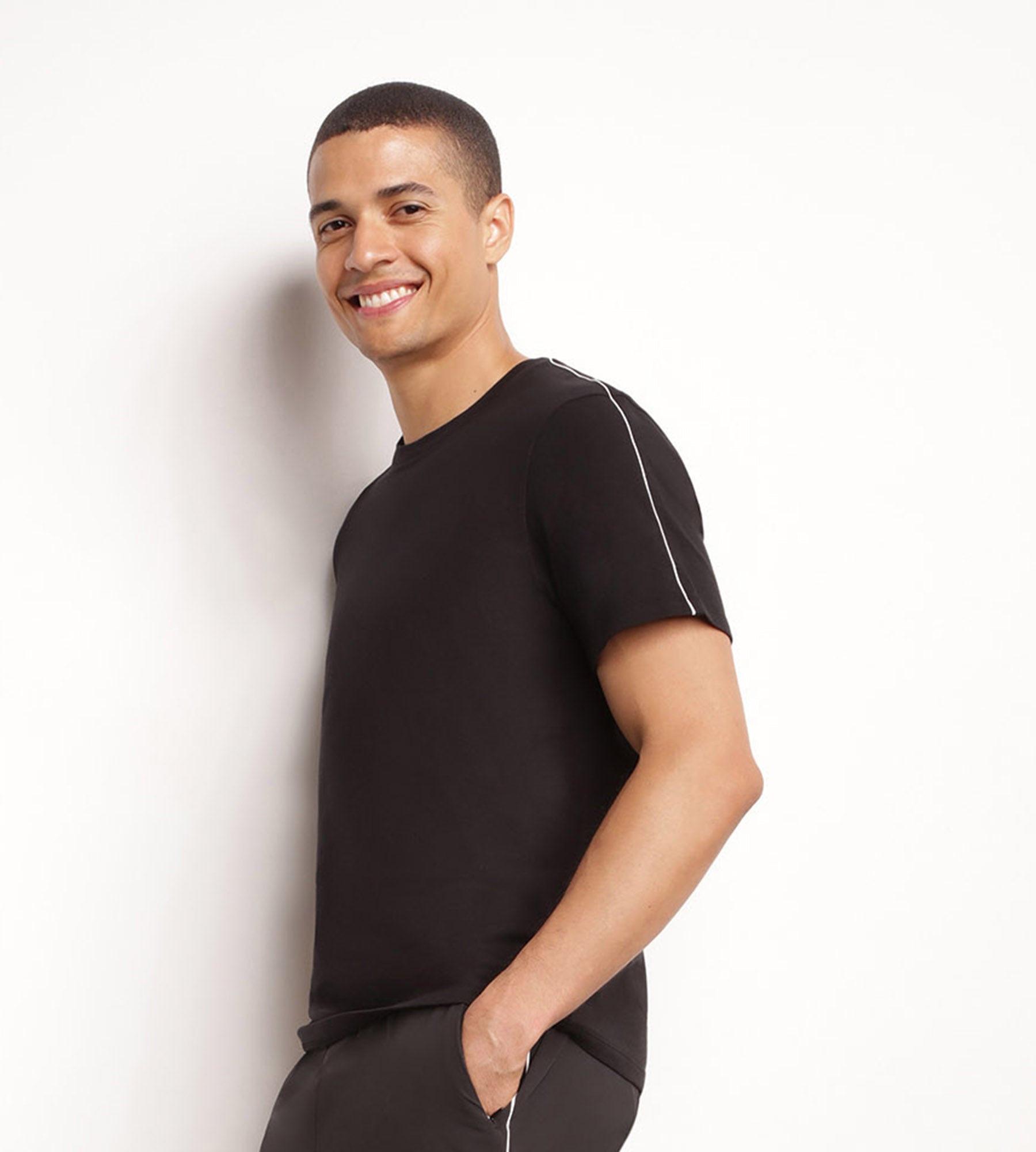 DIM T-shirt sportiva termoregolante Uomo in jersey nero DIM Move