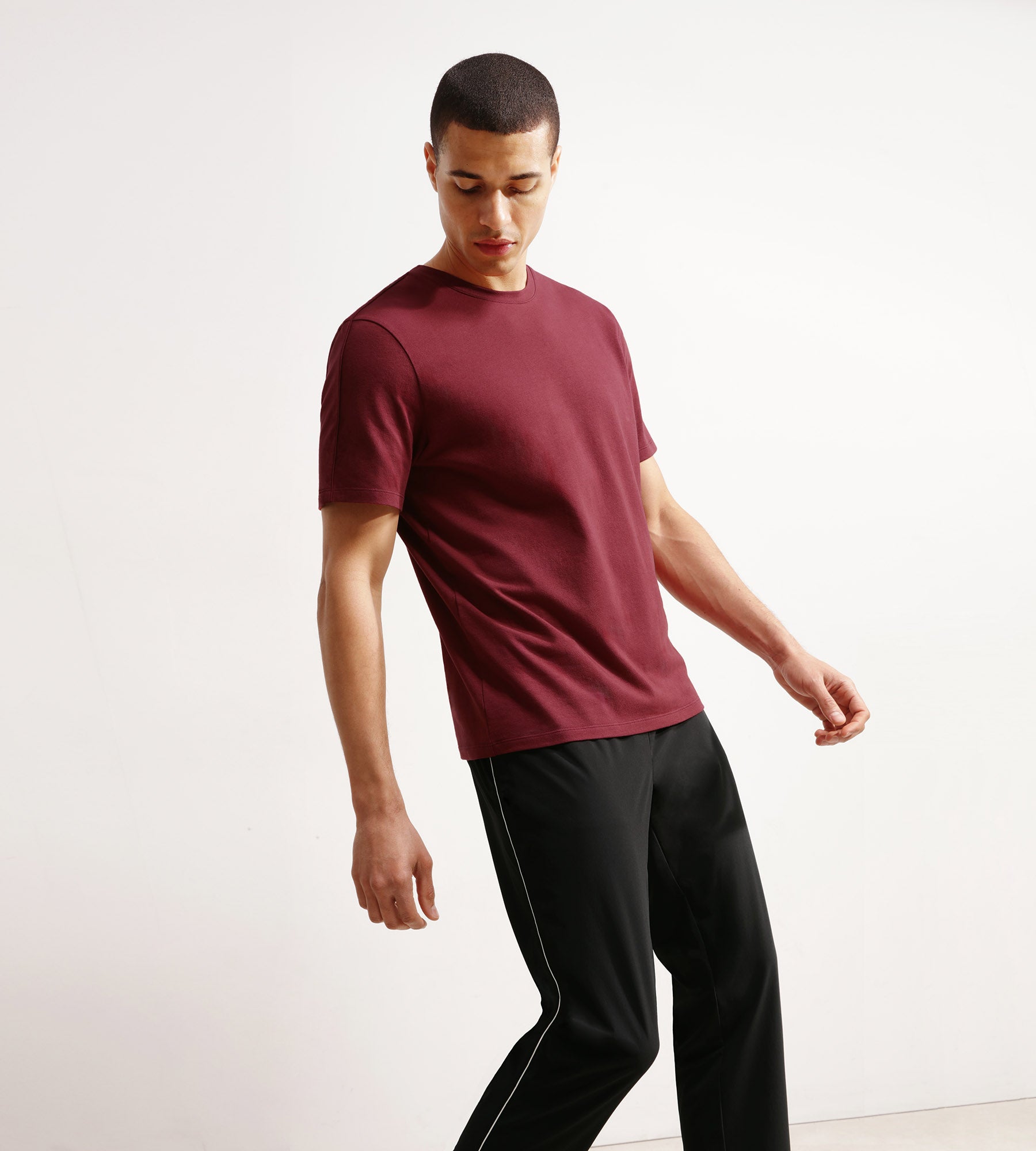 DIM Maglietta sportiva in jersey termoregolatore Uomo Bordeaux DIM Move