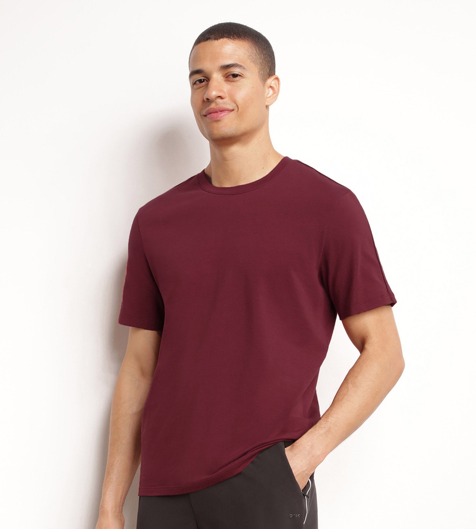 DIM Maglietta sportiva in jersey termoregolatore Uomo Bordeaux DIM Move