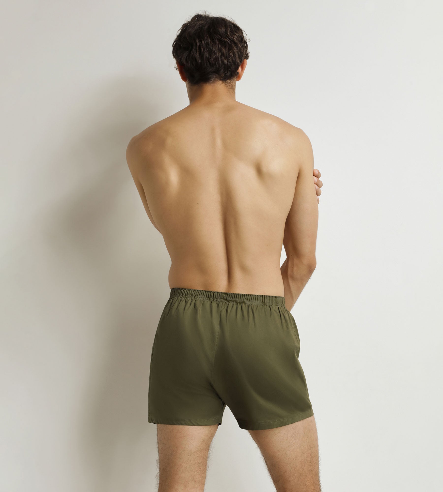 DIM Pantaloni da uomo Tennis Verde Cotone Stretch