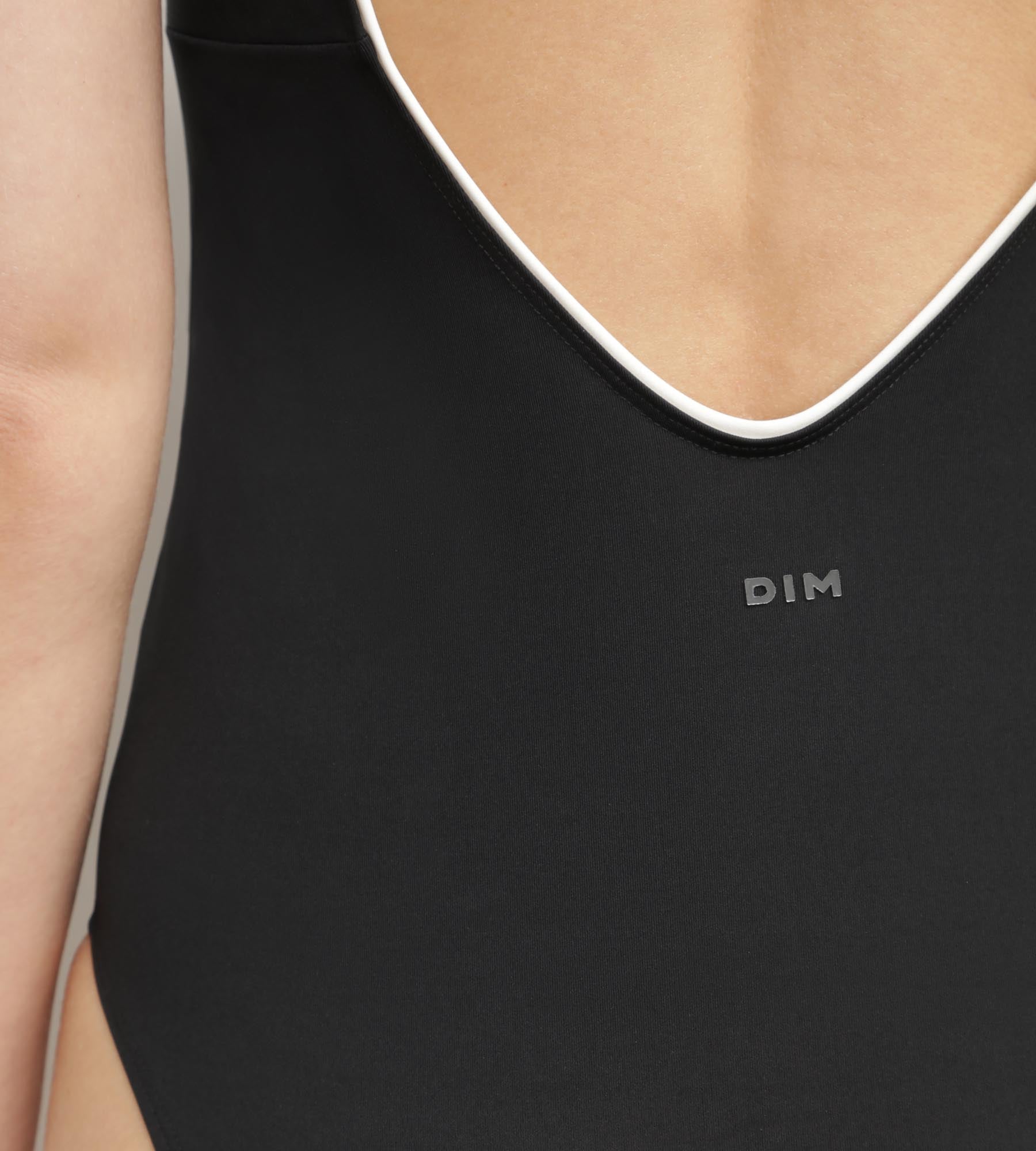 DIM Costume da bagno donna 1 pezzo in microfibra nera DIM Move