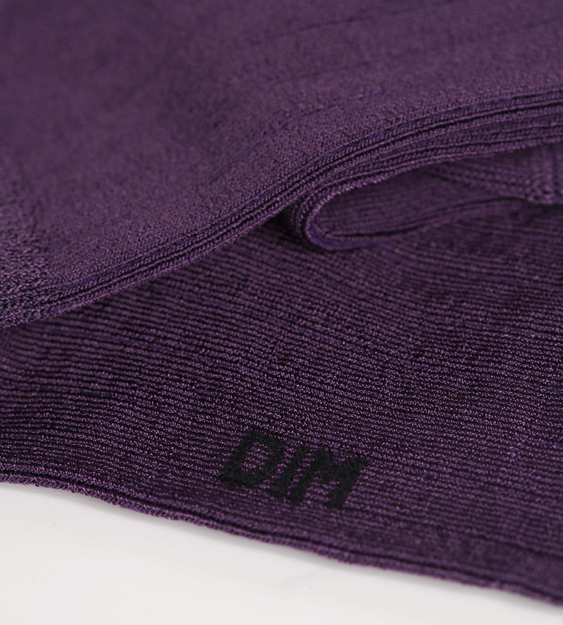 DIM Calze donna a coste, raso di cotone, Viola Mod di Dim
