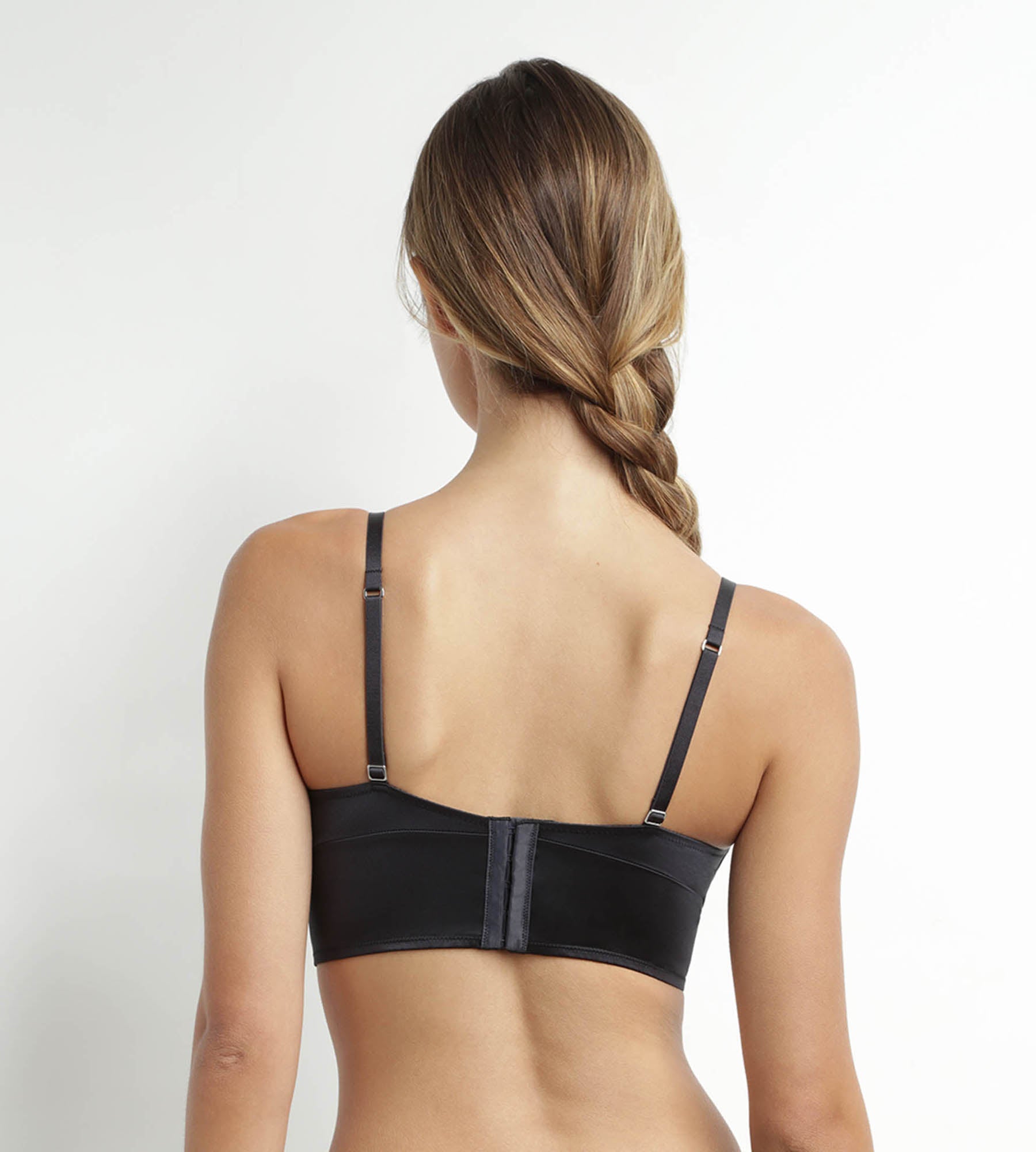 DIM Dim Chéri Reggiseno a triangolo ampliforme in microfibra satinata grigio