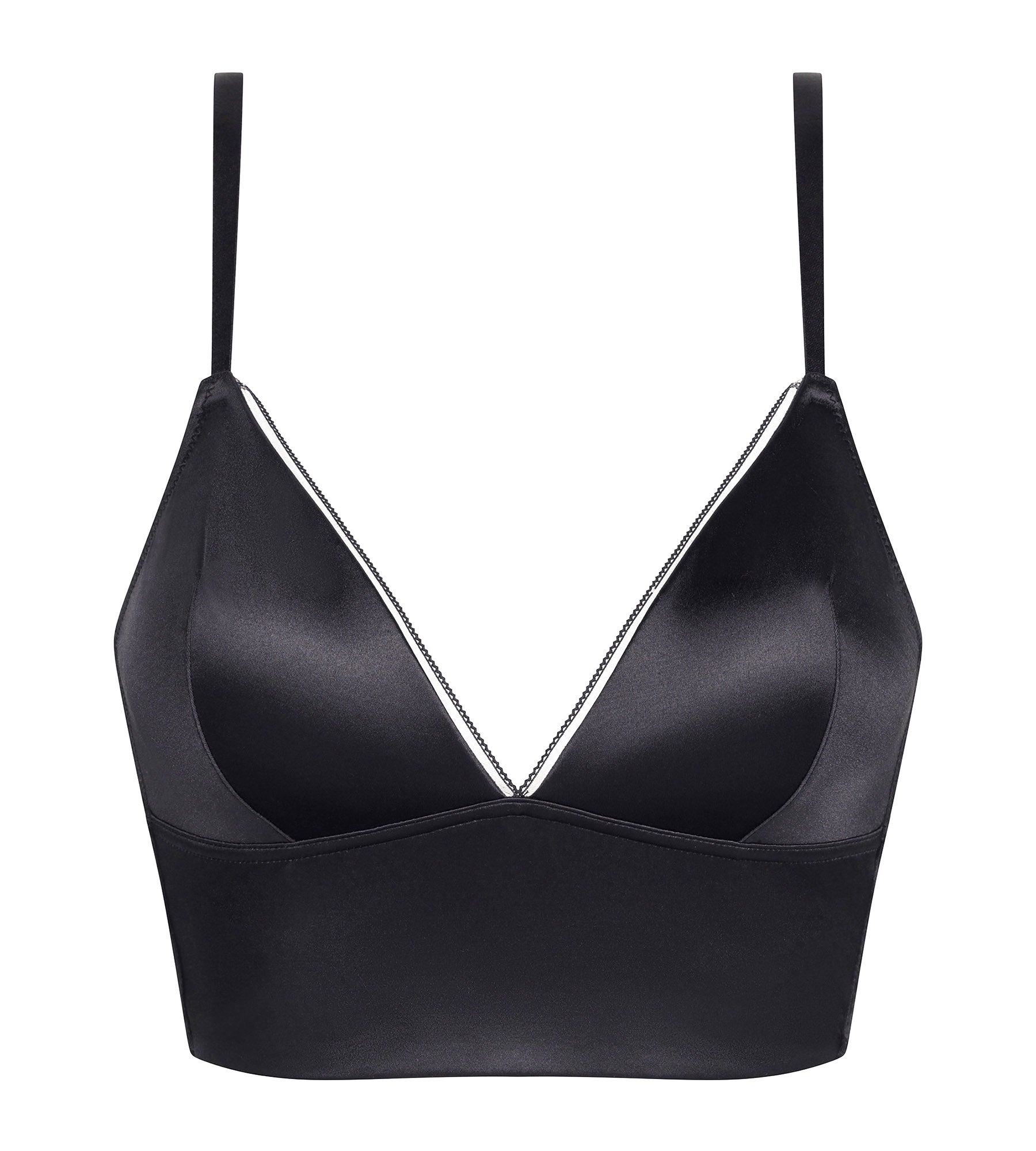 DIM Dim Chéri Reggiseno a triangolo ampliforme in microfibra satinata grigio