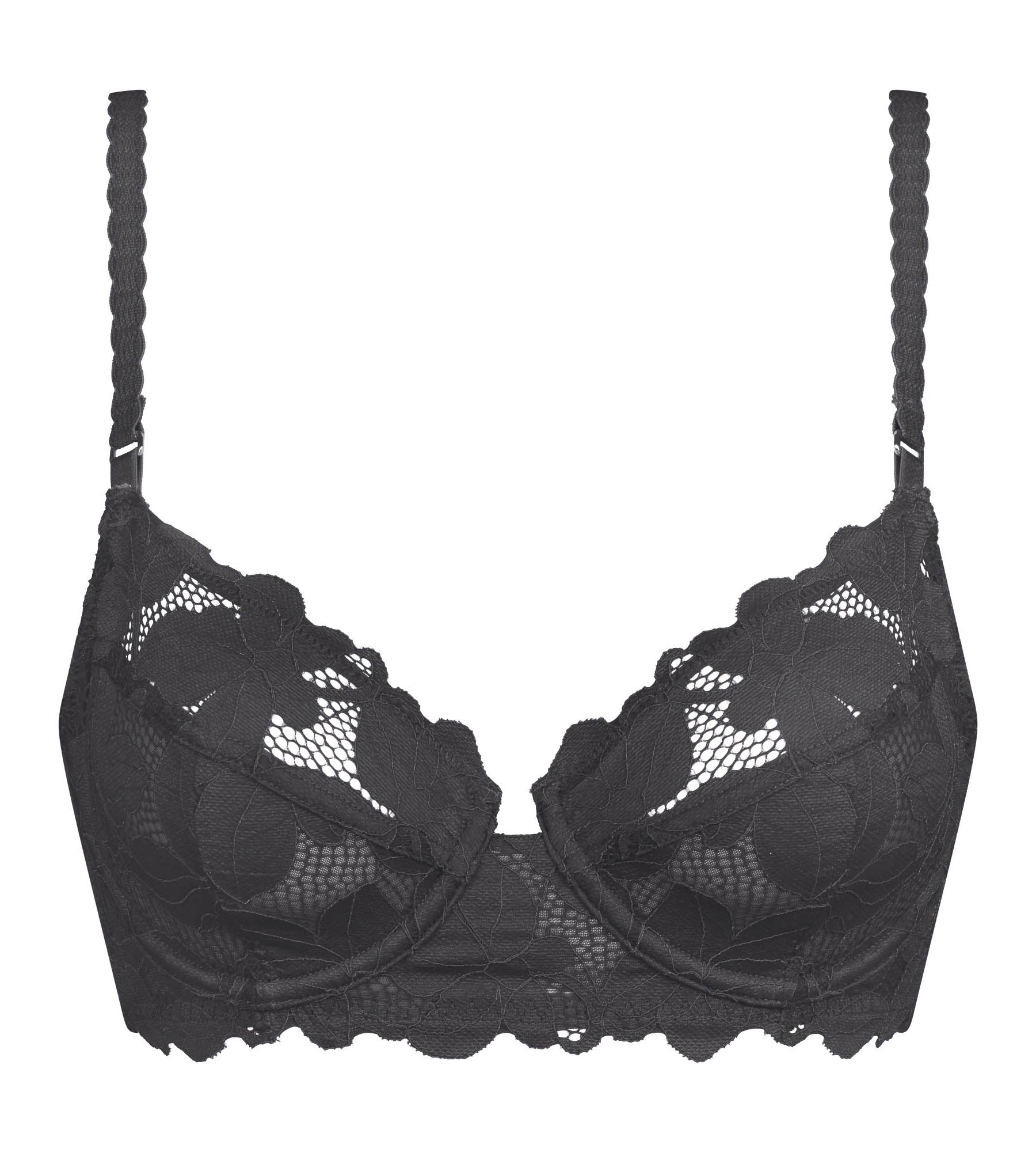 DIM Reggiseno push-up con ferretto in pizzo floreale Dim Lacy Grey