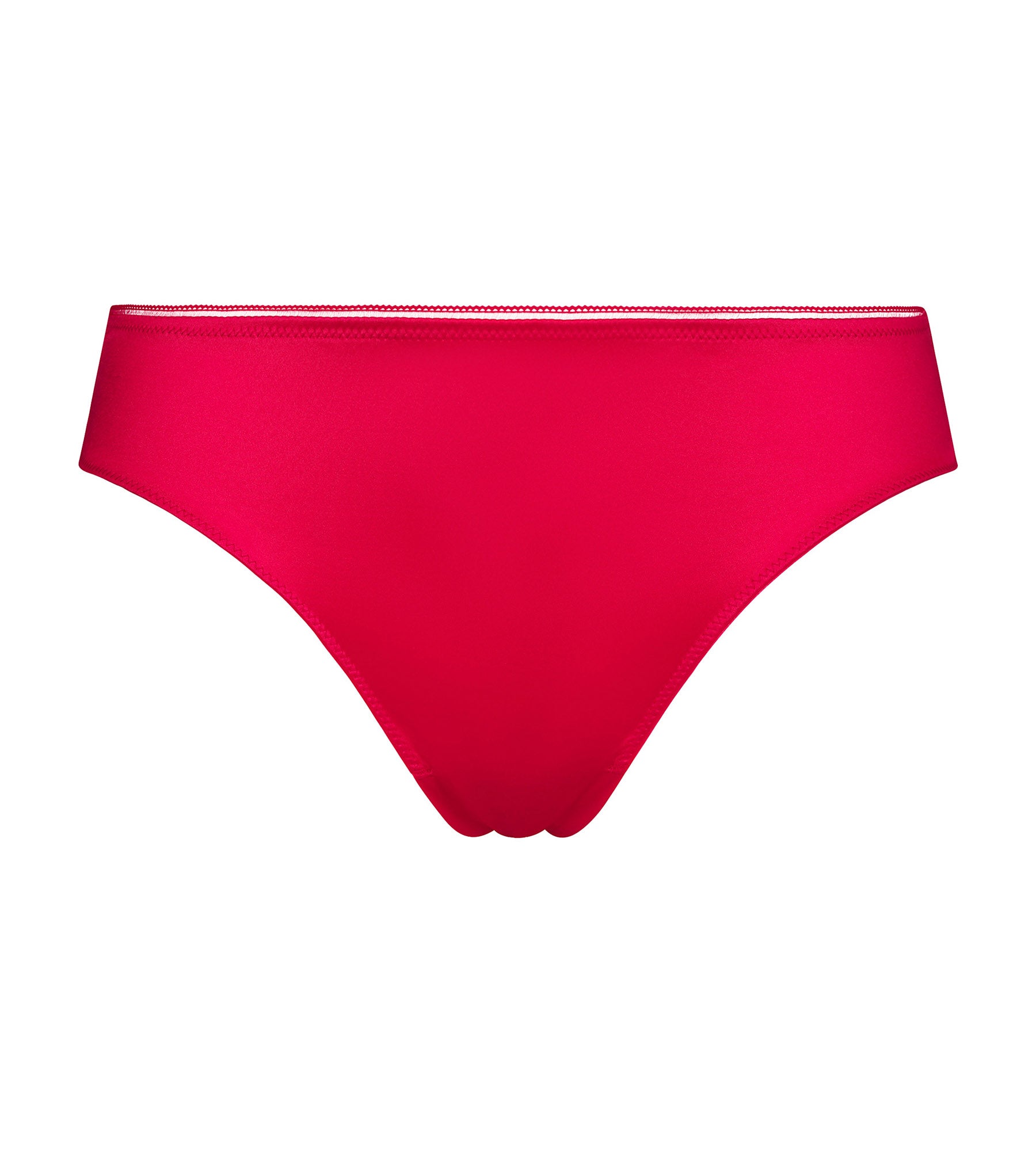 DIM Tanga Dim Chéri in microfibra satinata rosso