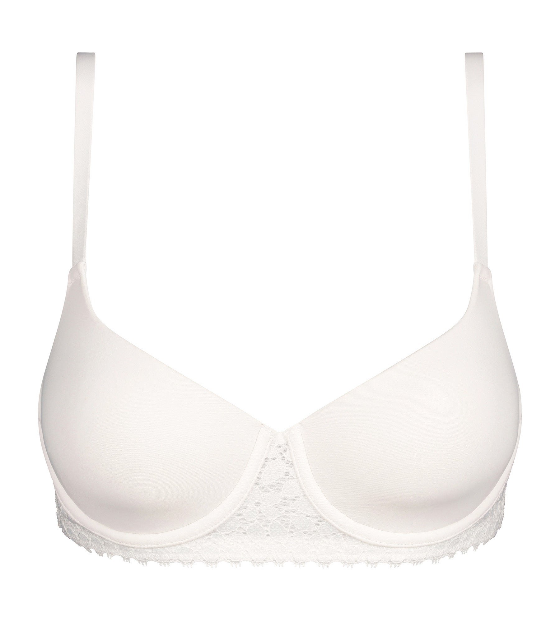 DIM Reggiseno a balconcino con ferretto in microfibra Daily Dentelle bianco