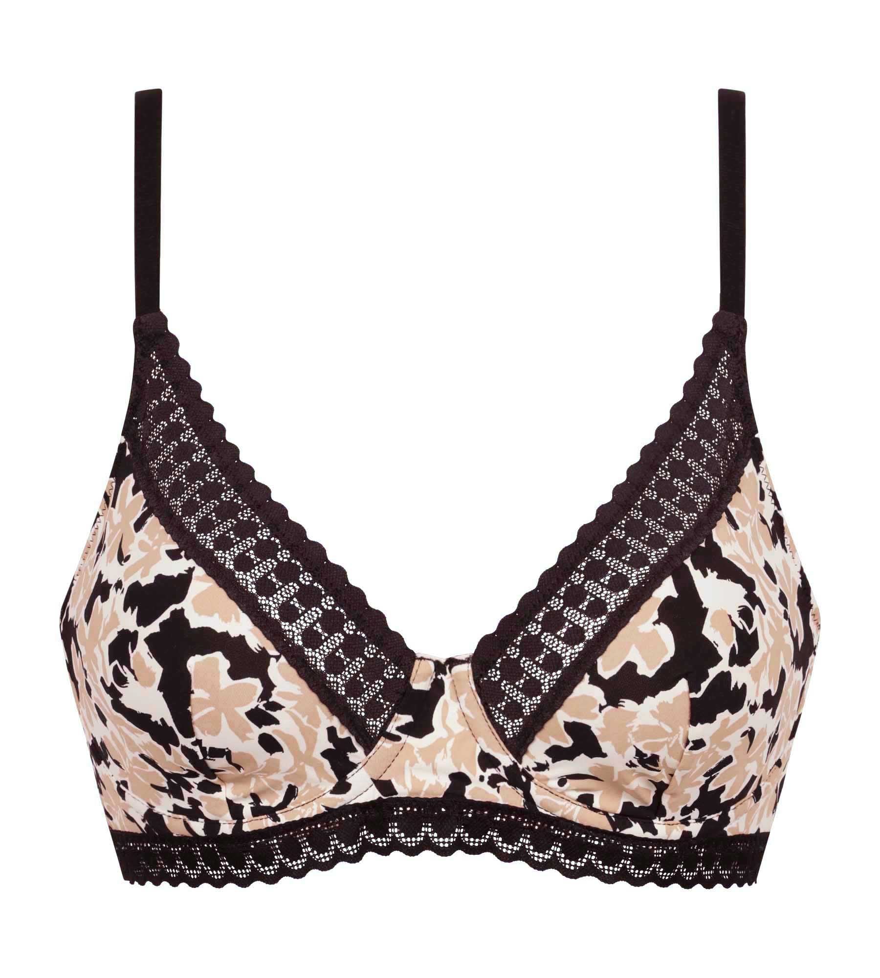 DIM Reggiseno a balconcino con ferretto Daily Micro con motivo floreale.