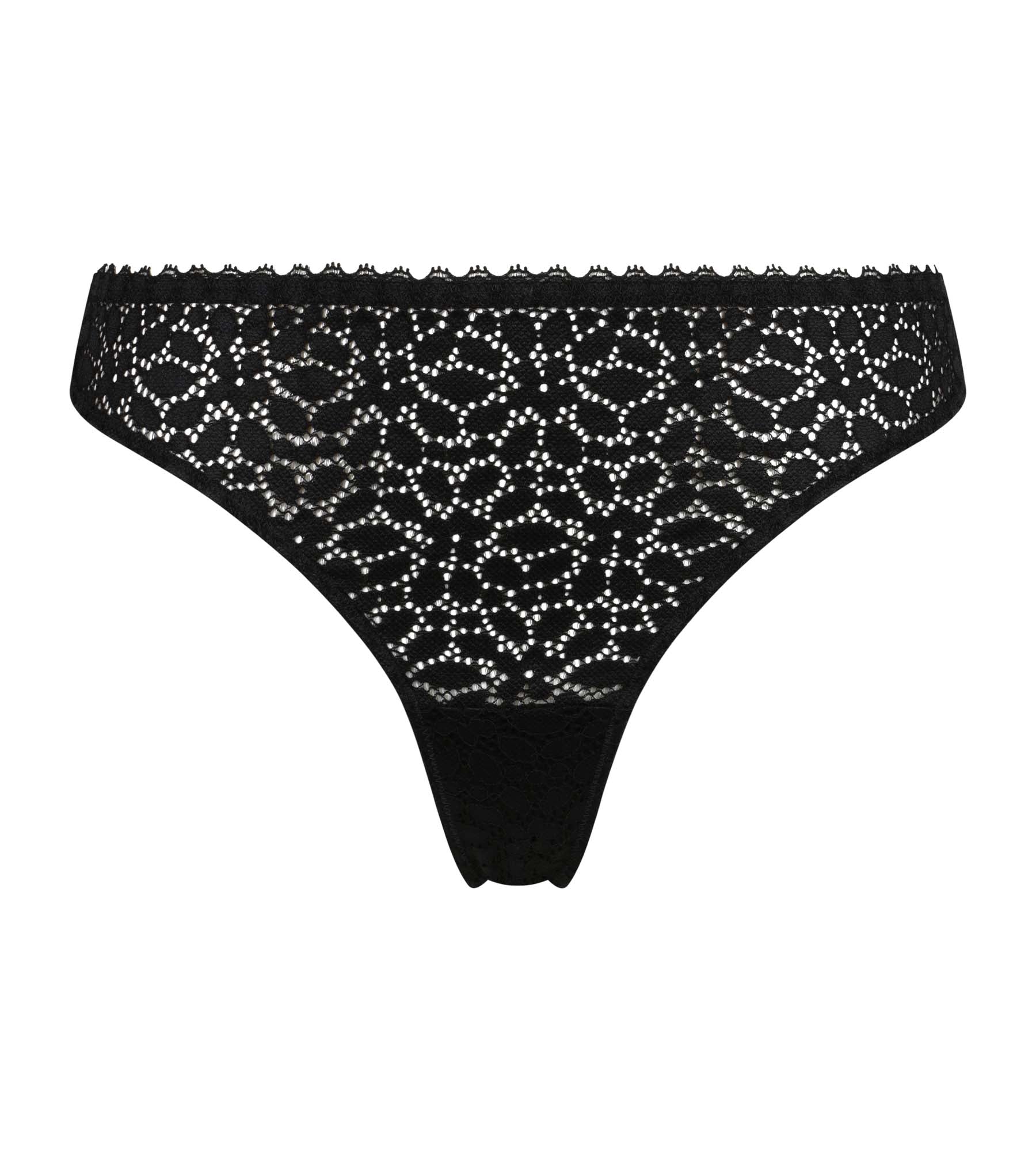 DIM Donna Tanga Nero Daily Dentelle