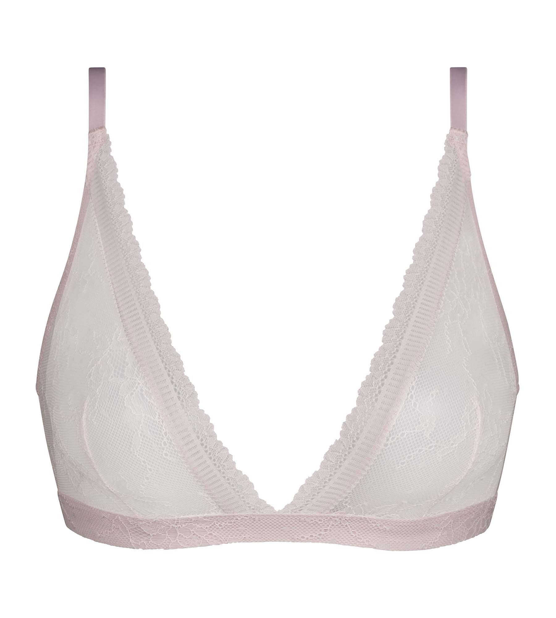 DIM Reggiseno a triangolo in pizzo floreale lilla Dim Romance