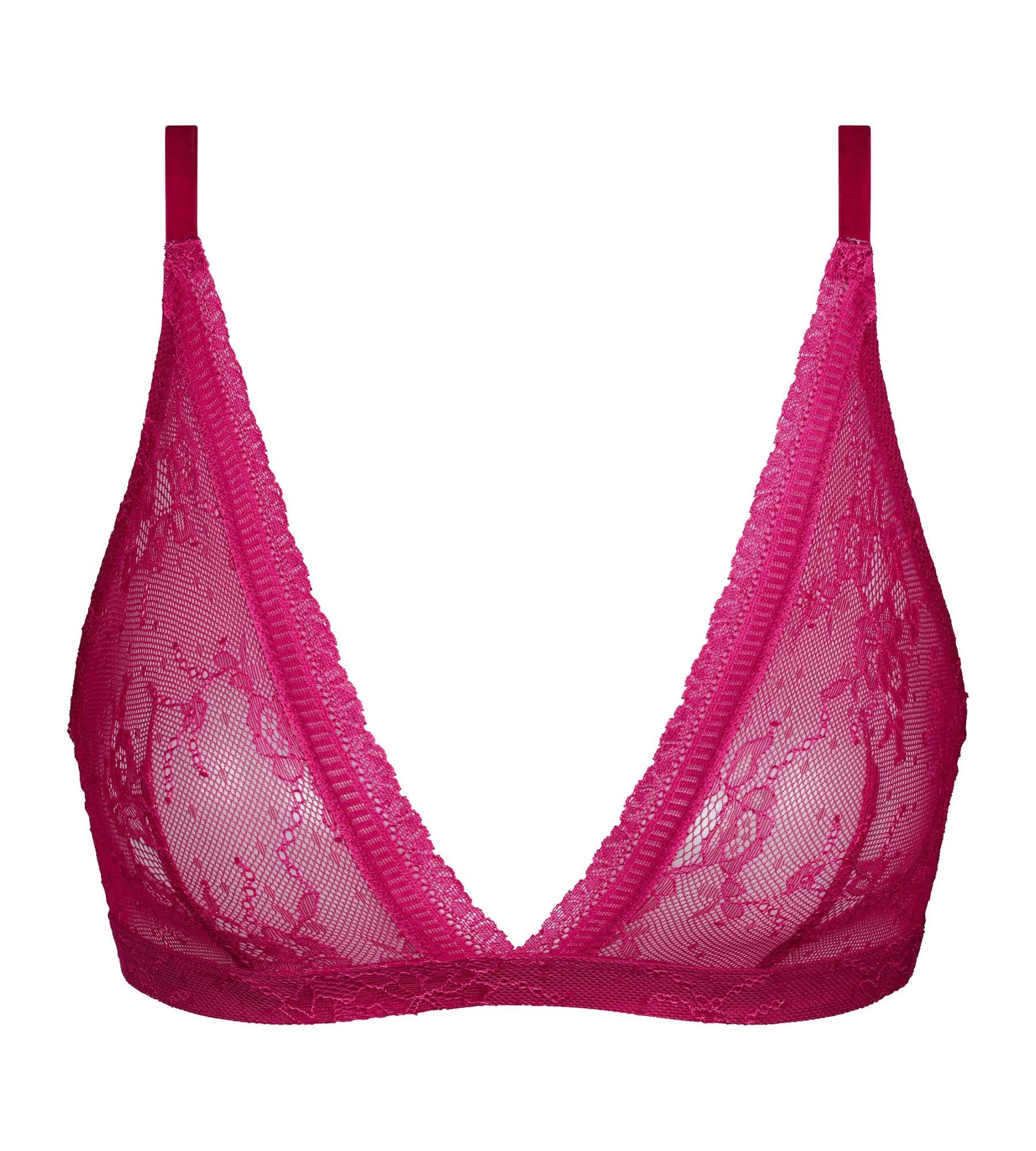 DIM Reggiseno a triangolo in pizzo fucsia Dim Romance