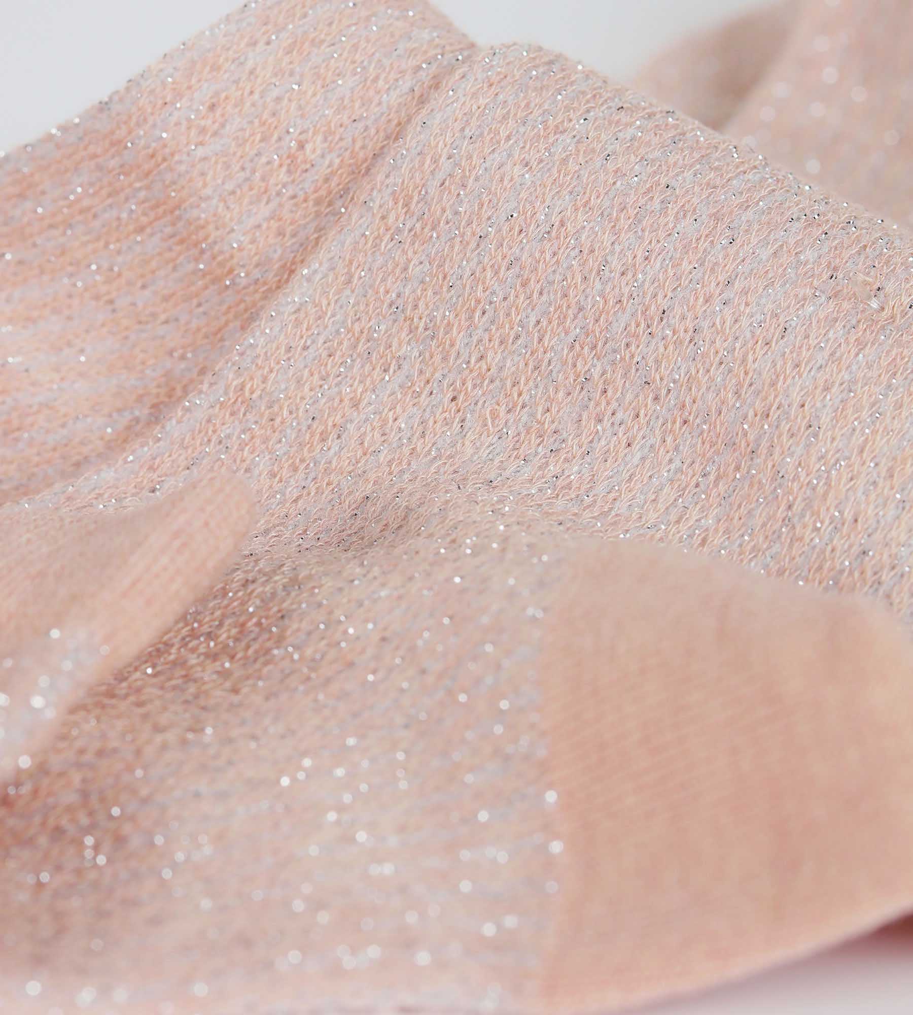 DIM Calze da donna in lurex rosa e argento Mod di Dim