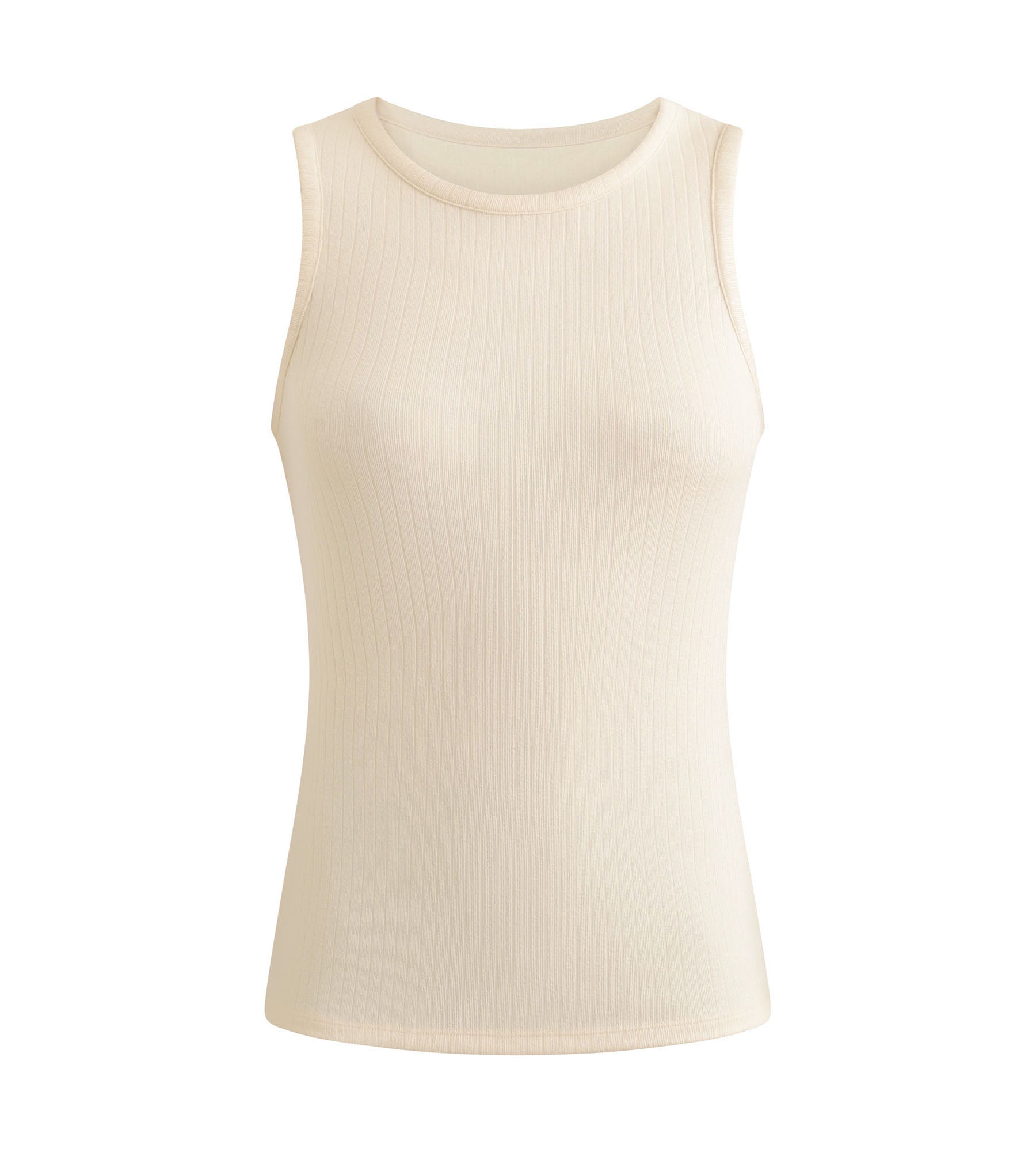 DIM Canotta donna a coste Dim Thermal x Inès de La Fressange Beige.
