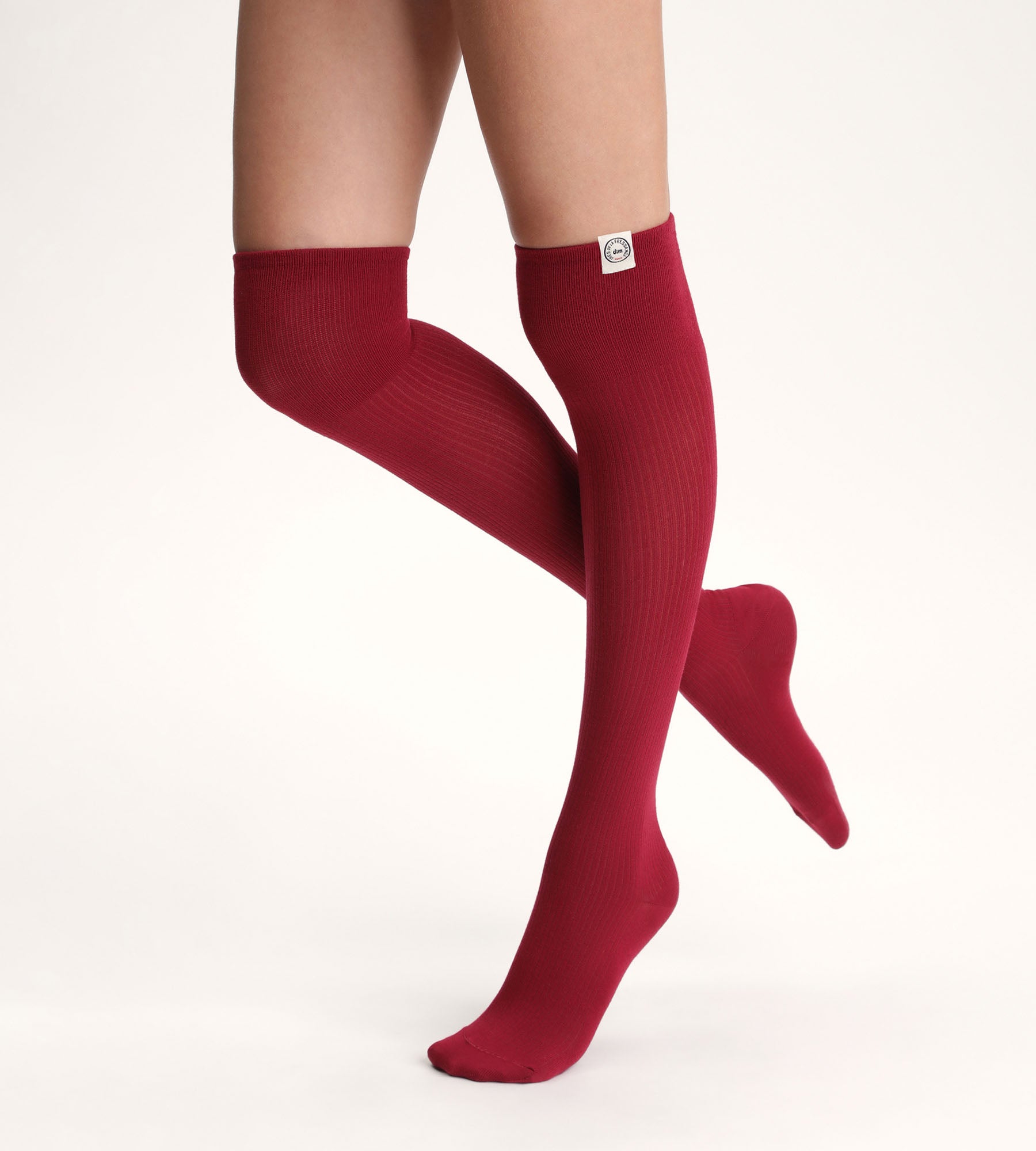 DIM Calze alte Rouge Dim x Inès de La Fressange Donna