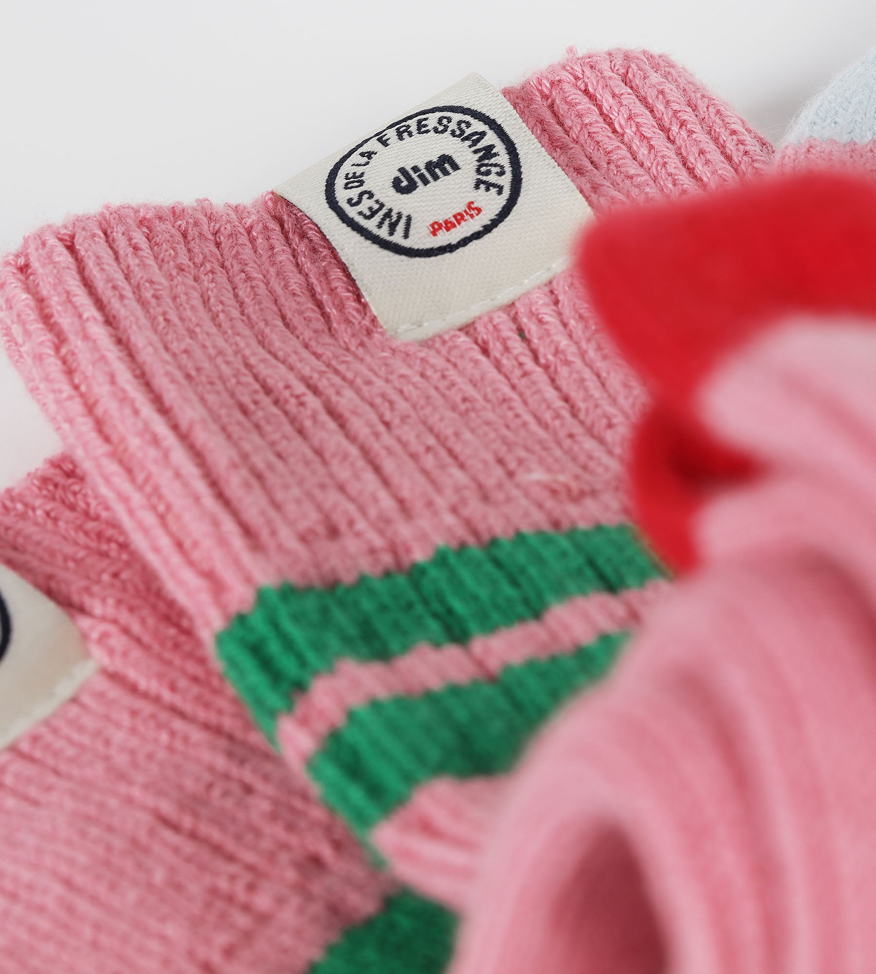 DIM Calze alte da donna colorblock Pink DIM x Inès de La Fressange