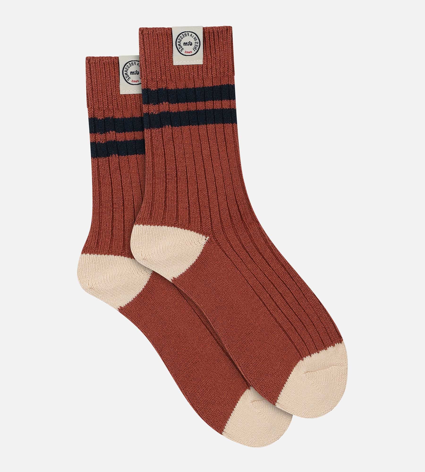 DIM Calze colorblock Donna Marrone Dim x Inès de La Fressange