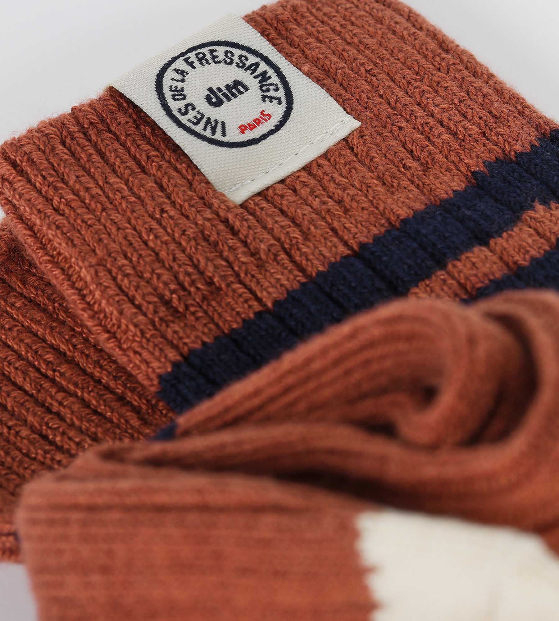 DIM Calze colorblock Donna Marrone Dim x Inès de La Fressange