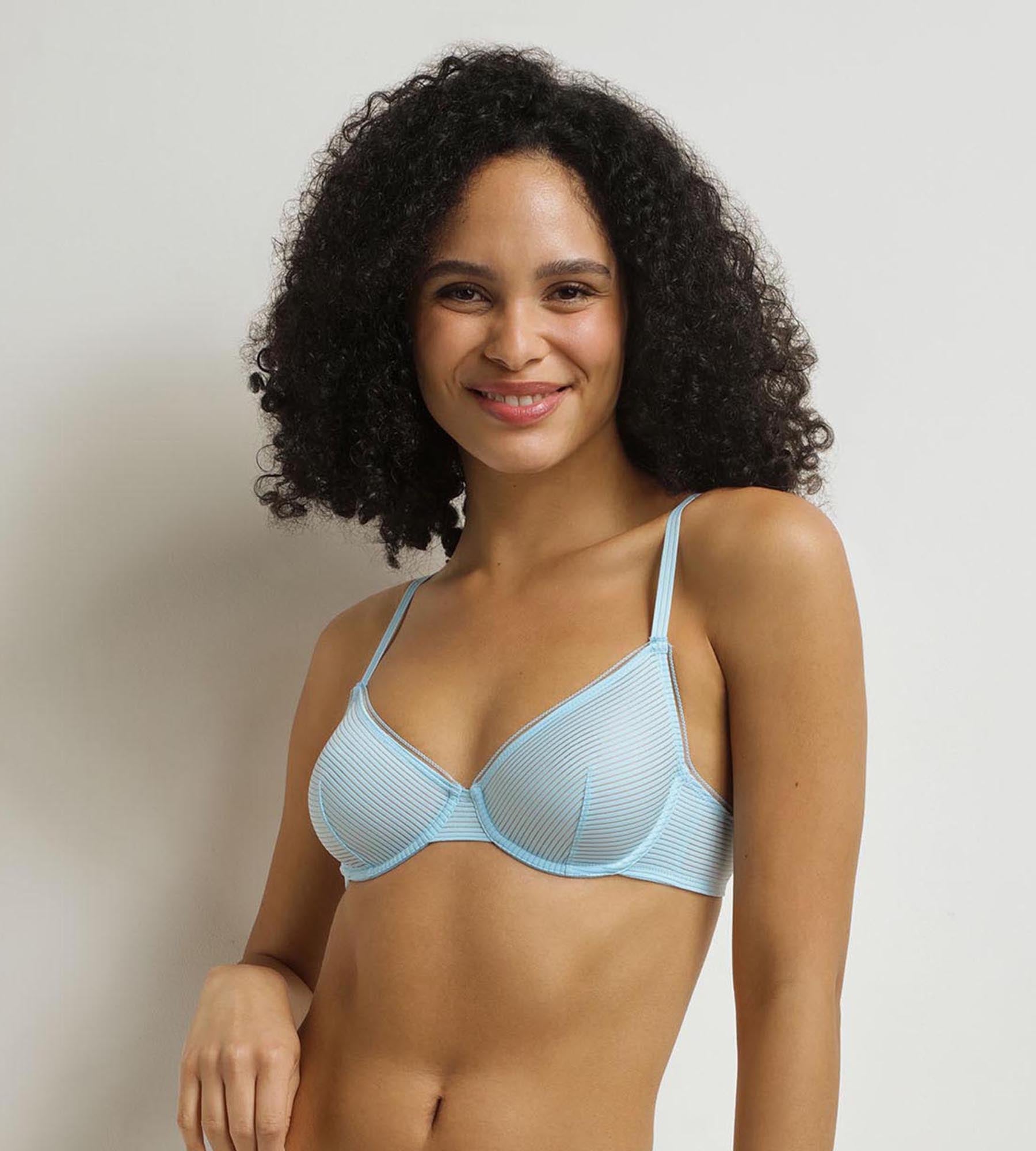 DIM Reggiseno a balconcino blu Dim x Inès de La Fressange