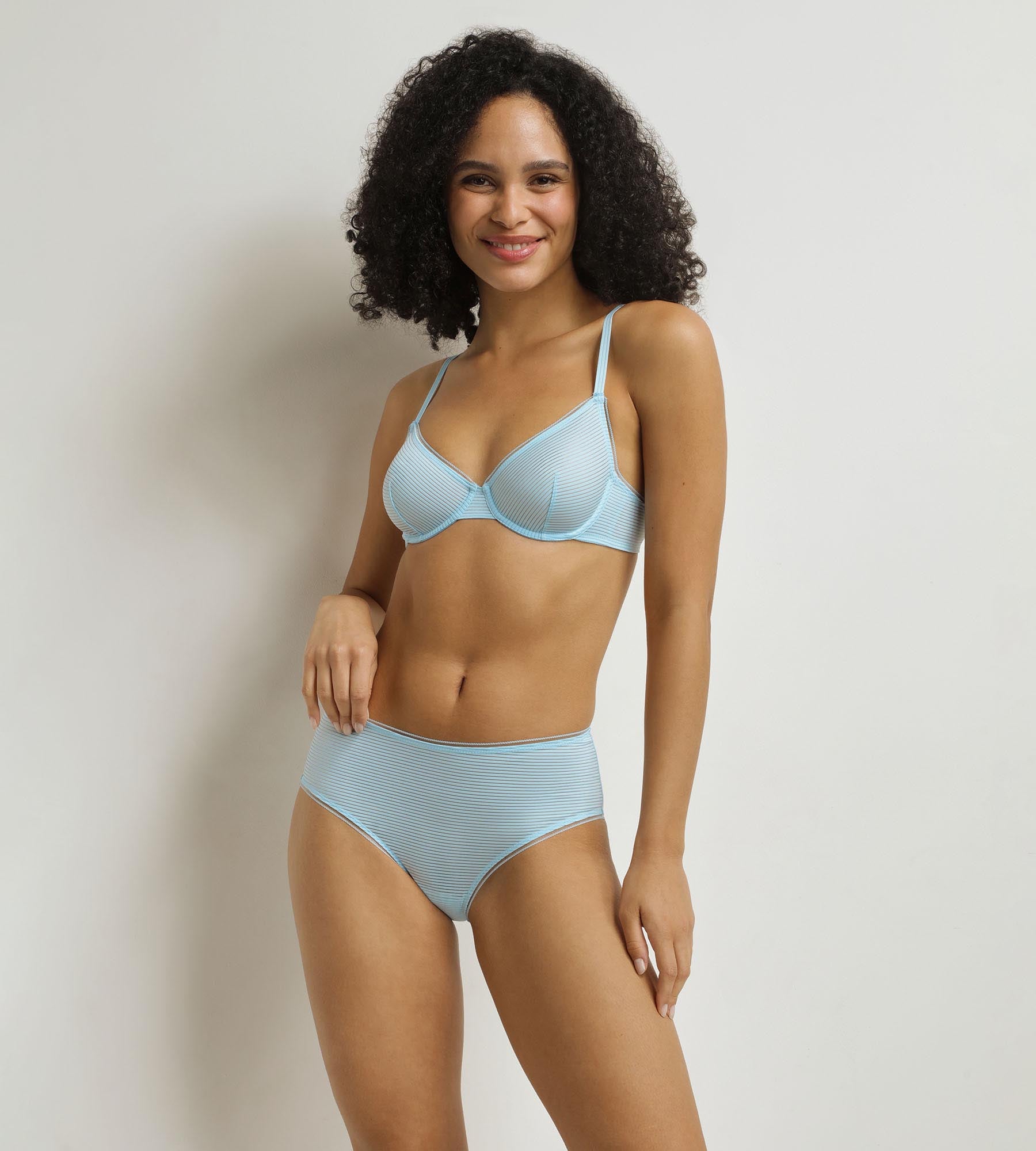 DIM Reggiseno a balconcino blu Dim x Inès de La Fressange