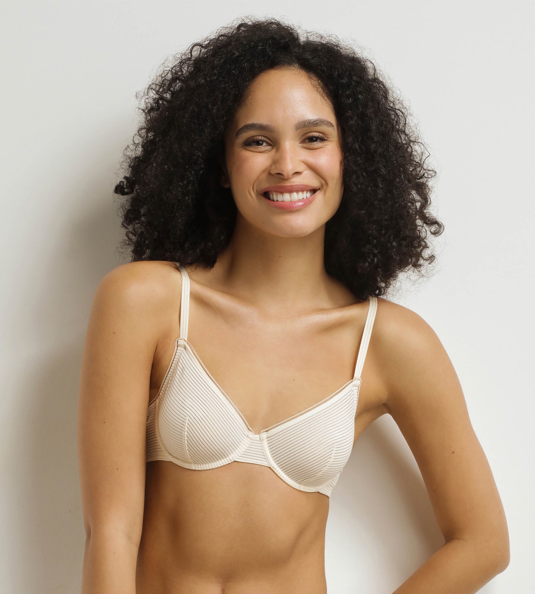 DIM Reggiseno a balconcino beige Dim x Inès de La Fressange