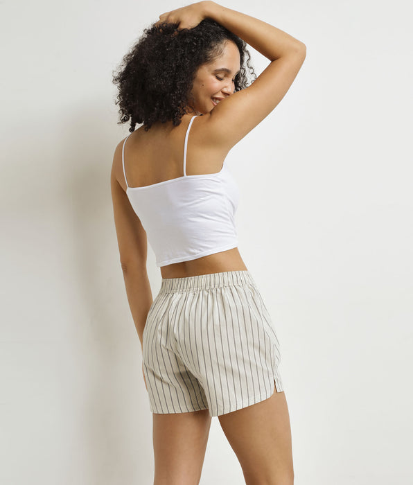 DIM Dim x Inès de La Fressange Boxer larghi a strisce grigie Donna