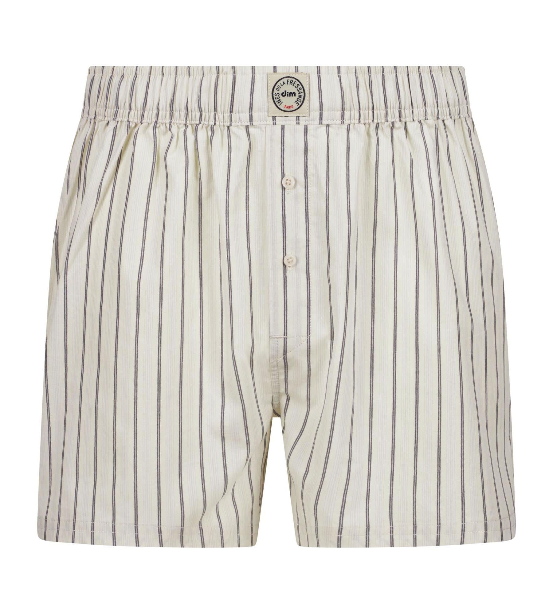 DIM Dim x Inès de La Fressange Boxer larghi a strisce grigie Donna