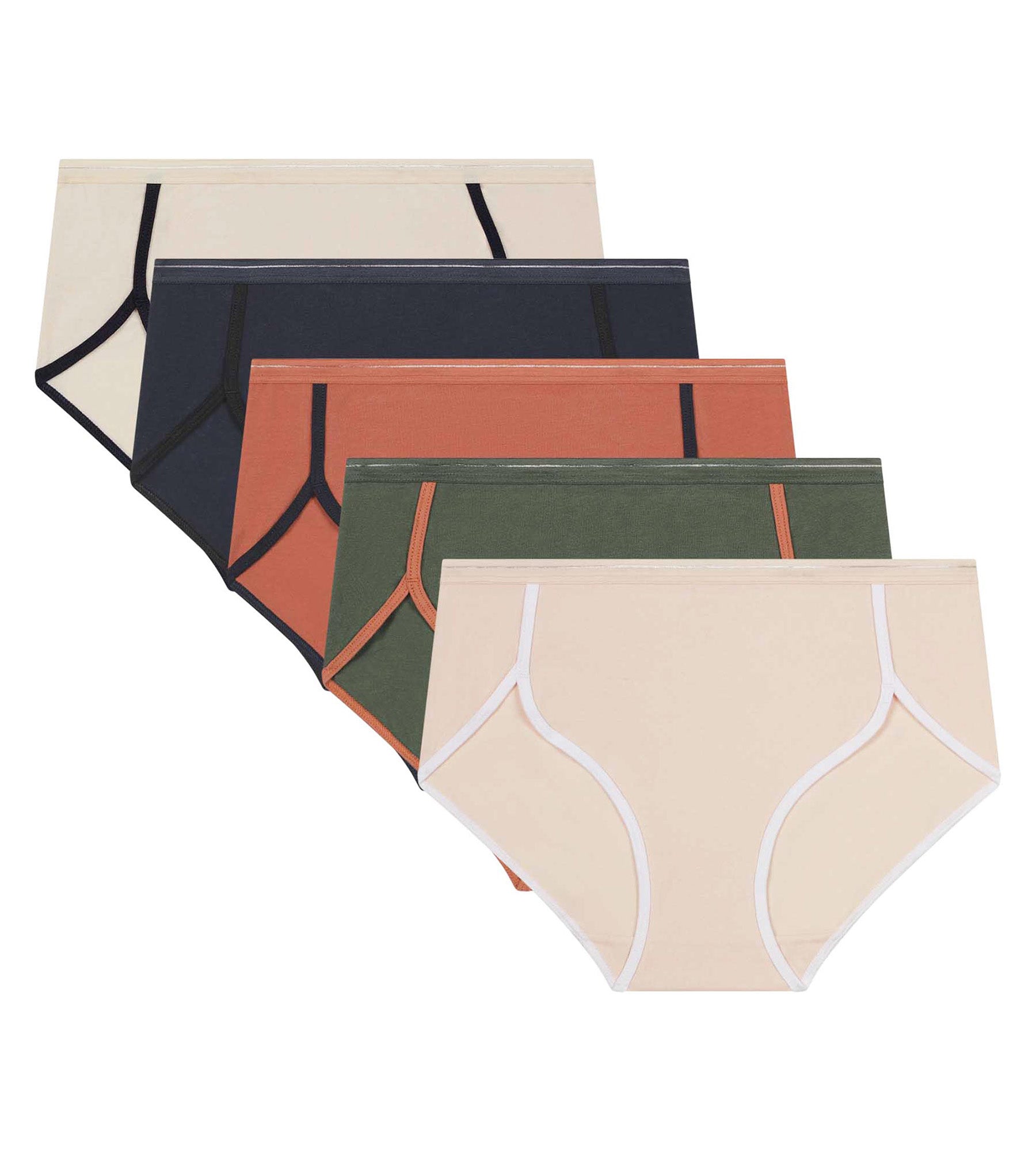 DIM Pacco da 5 boxer da donna Beige Taupe Khaki DIM x Inès de La Fressange