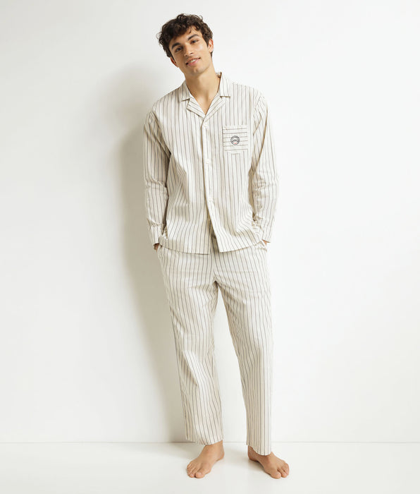 DIM Pantaloni del pigiama da donna a righe grigie Dim x Inès de La Fressange