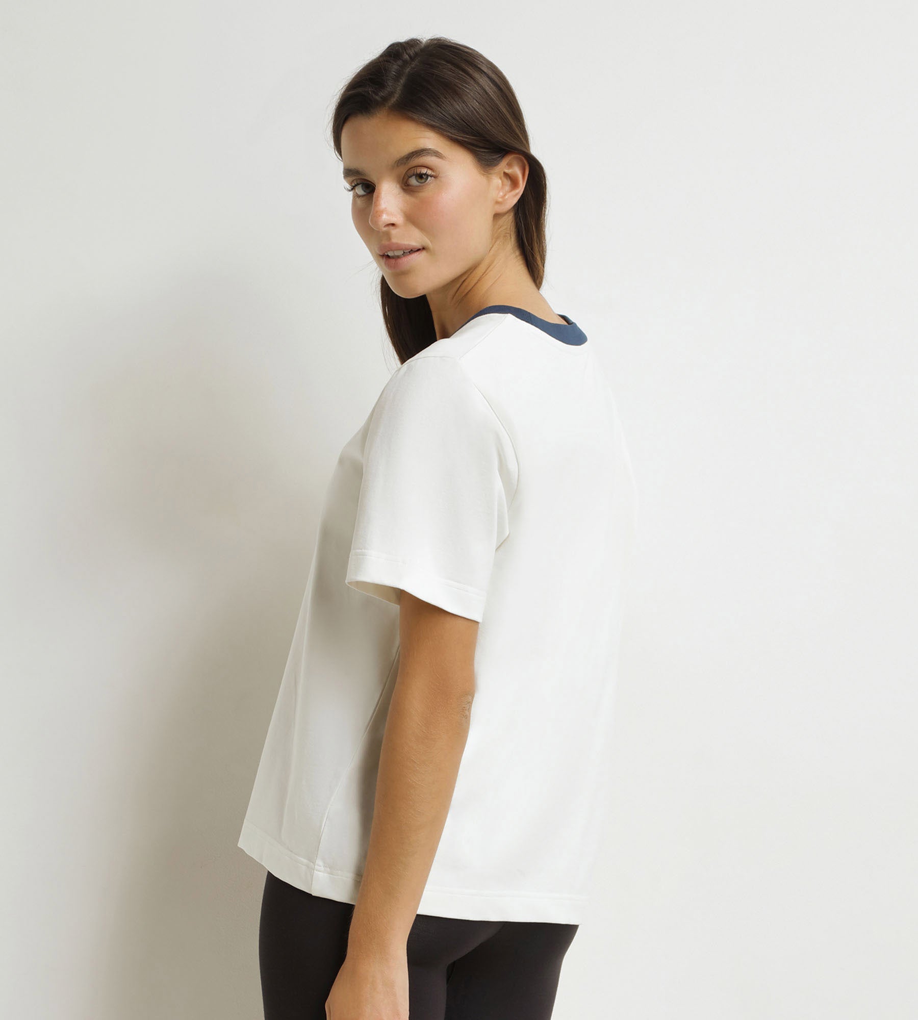 DIM T-shirt da donna Dim x Inès de La Fressange in madreperla blu