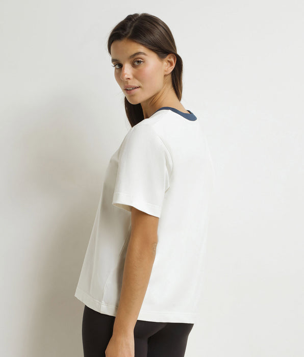 DIM T-shirt da donna Dim x Inès de La Fressange in madreperla blu