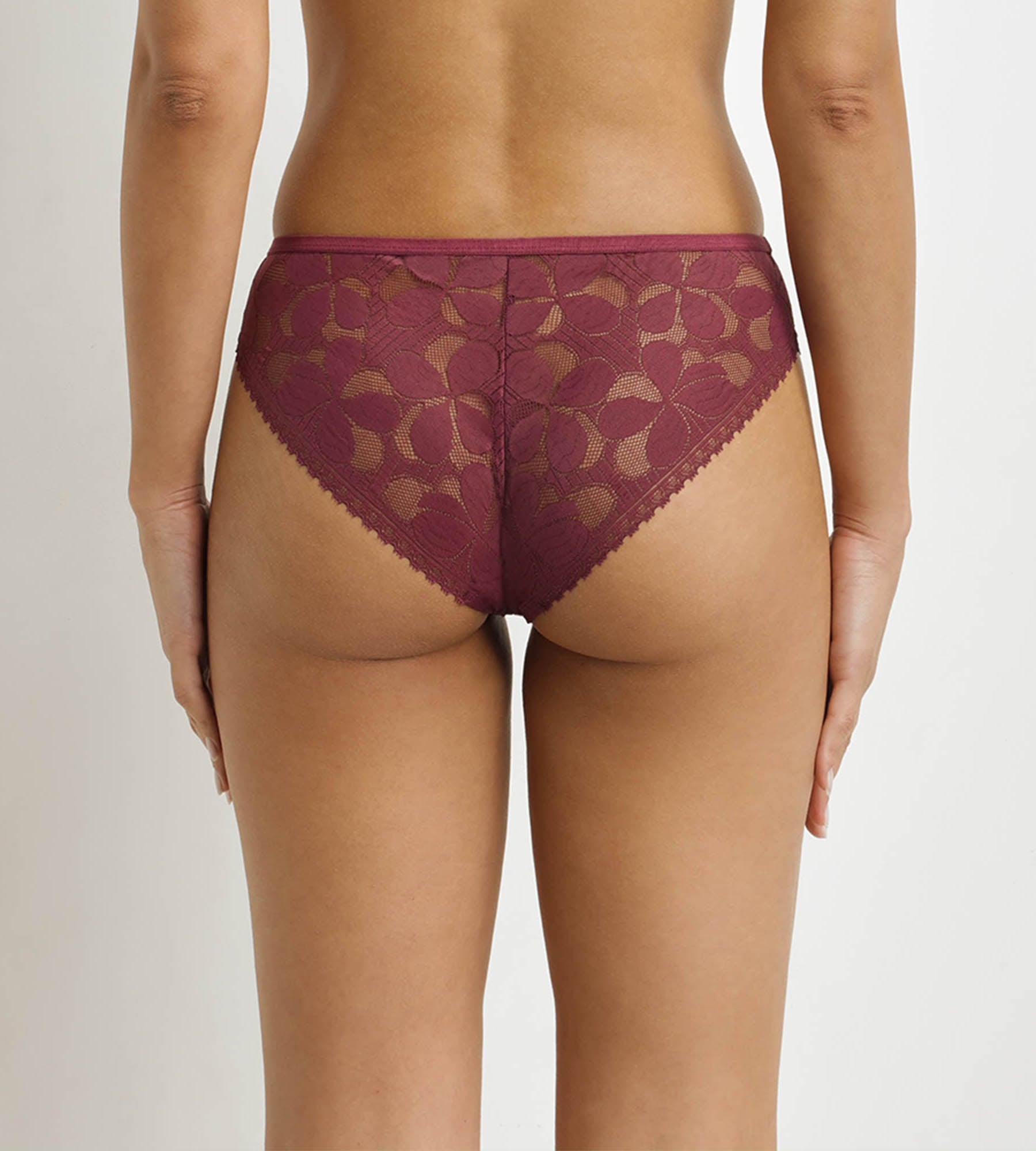 DIM Slip da donna trasparente Fig Art Flowers