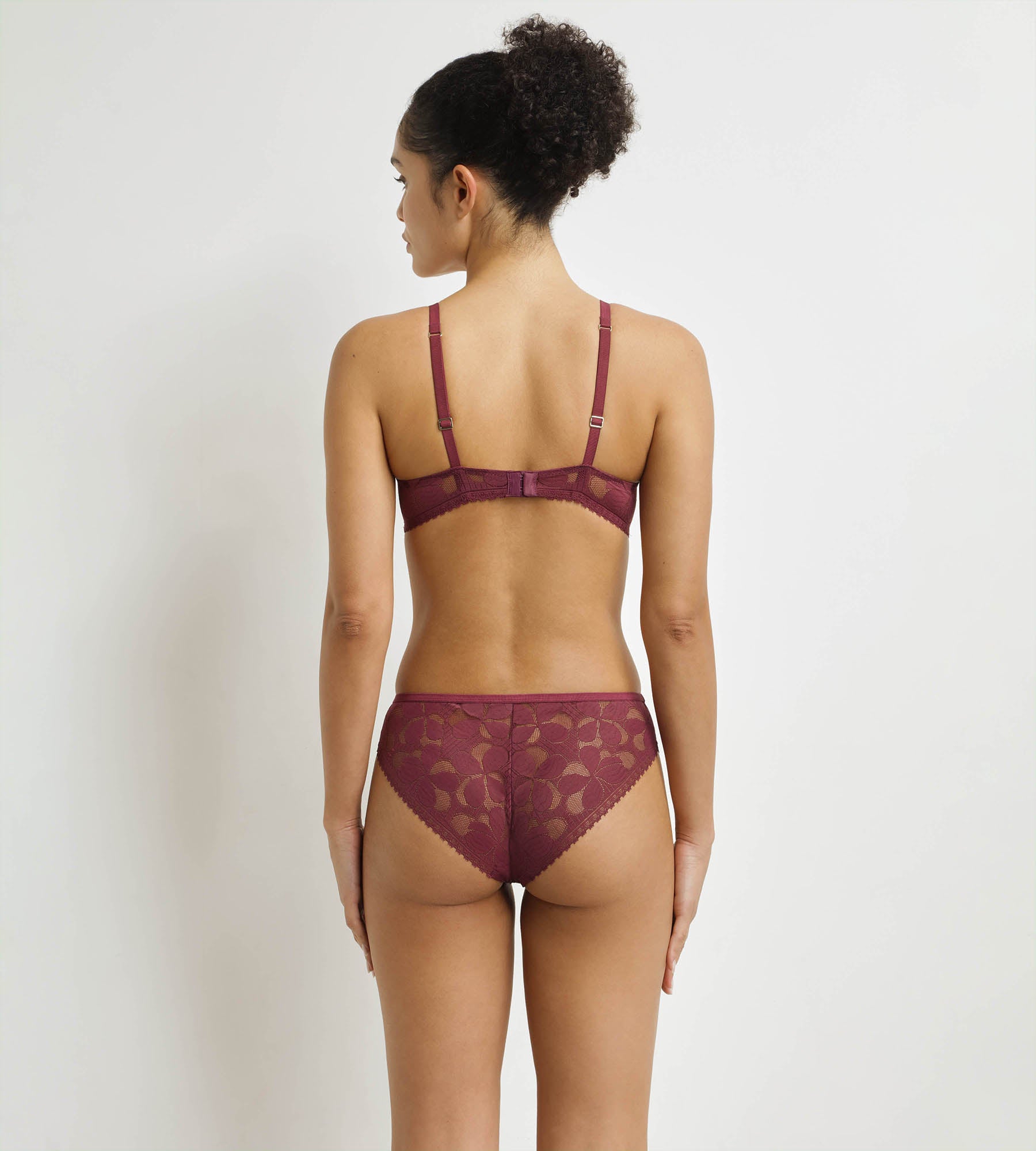 DIM Slip da donna trasparente Fig Art Flowers