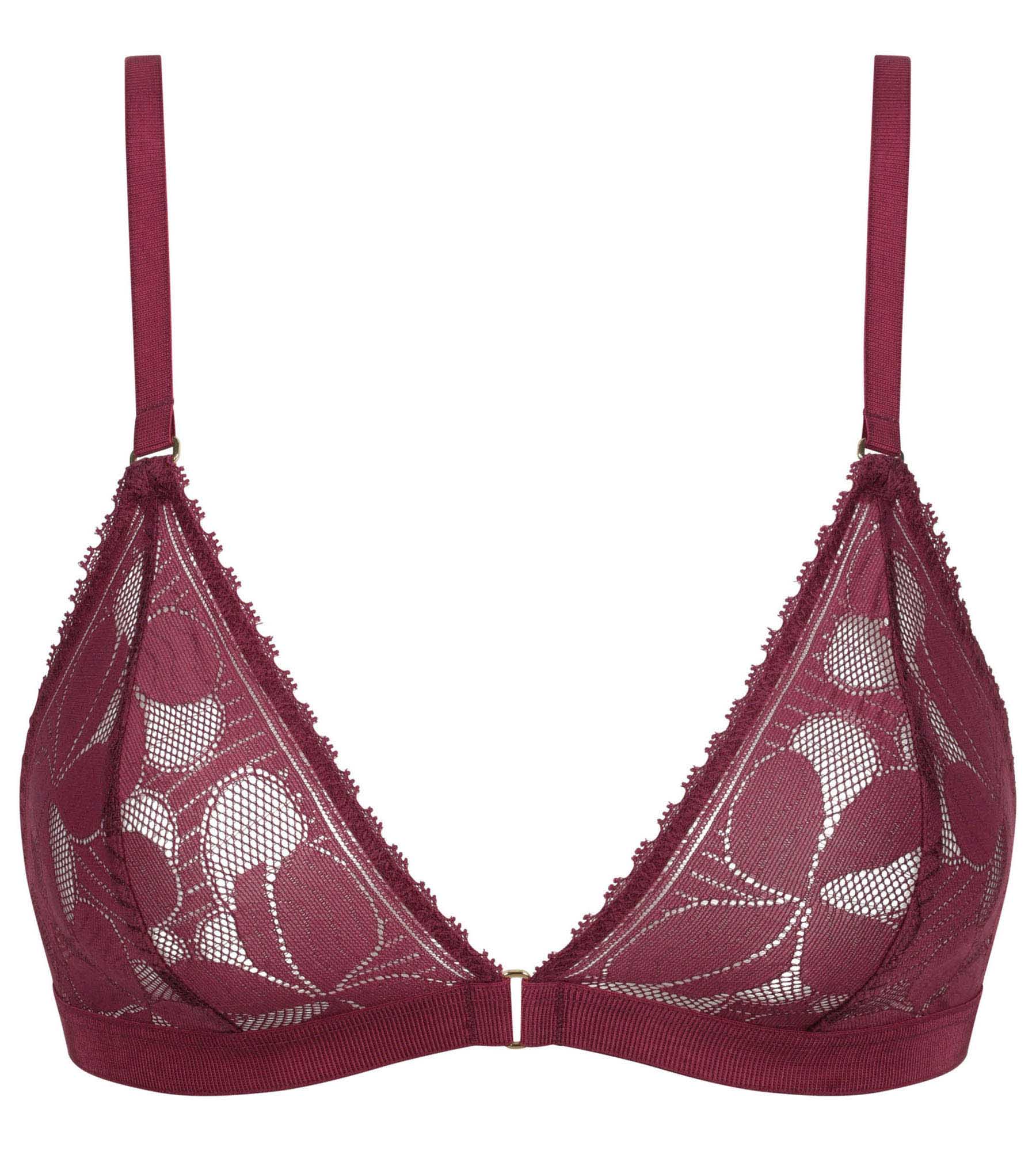 DIM Reggiseno a triangolo senza ferretto Art Flowers Fig