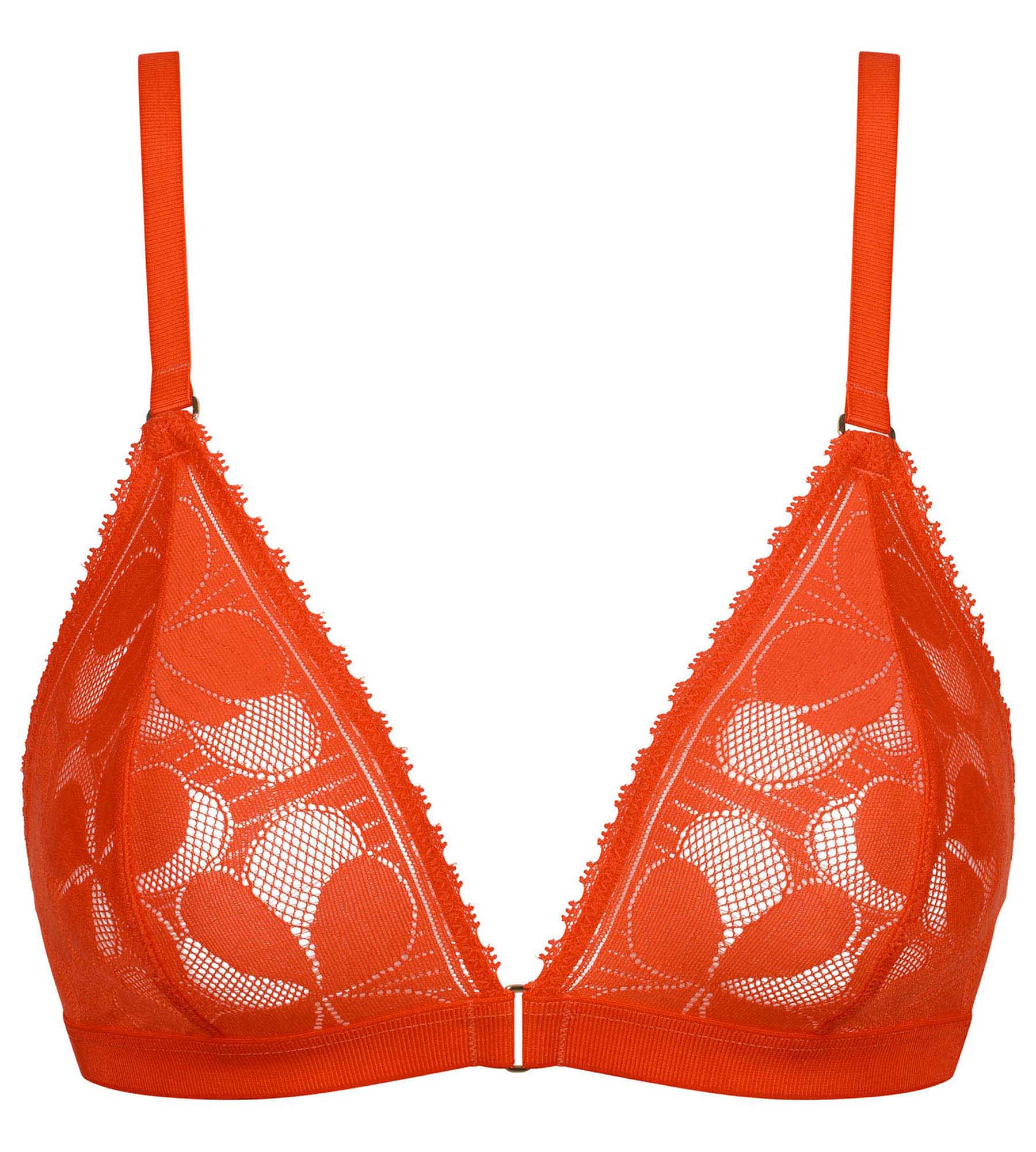 DIM Reggiseni a triangolo senza ferretto Art Flowers arancione