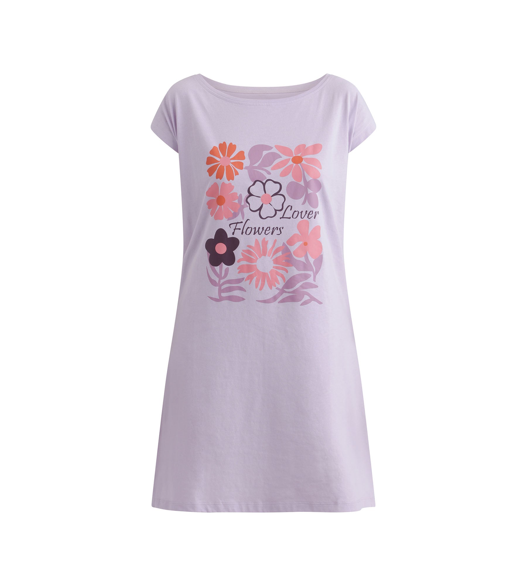DIM Pigiama donna babydoll floreale lilla Don't Disturb