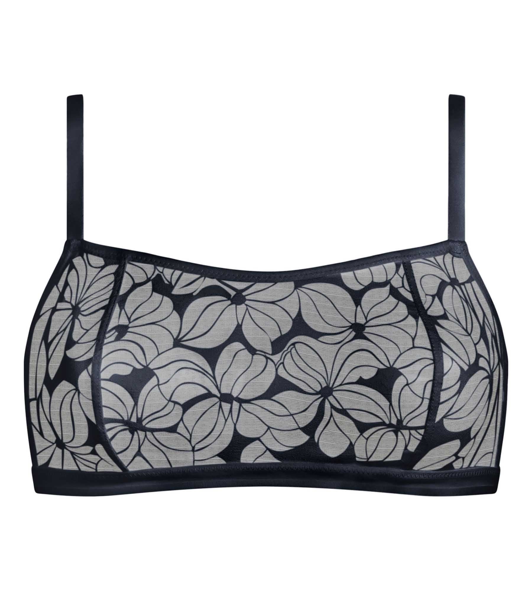 DIM Reggiseno donna senza ferretto Blu Dim Bloom
