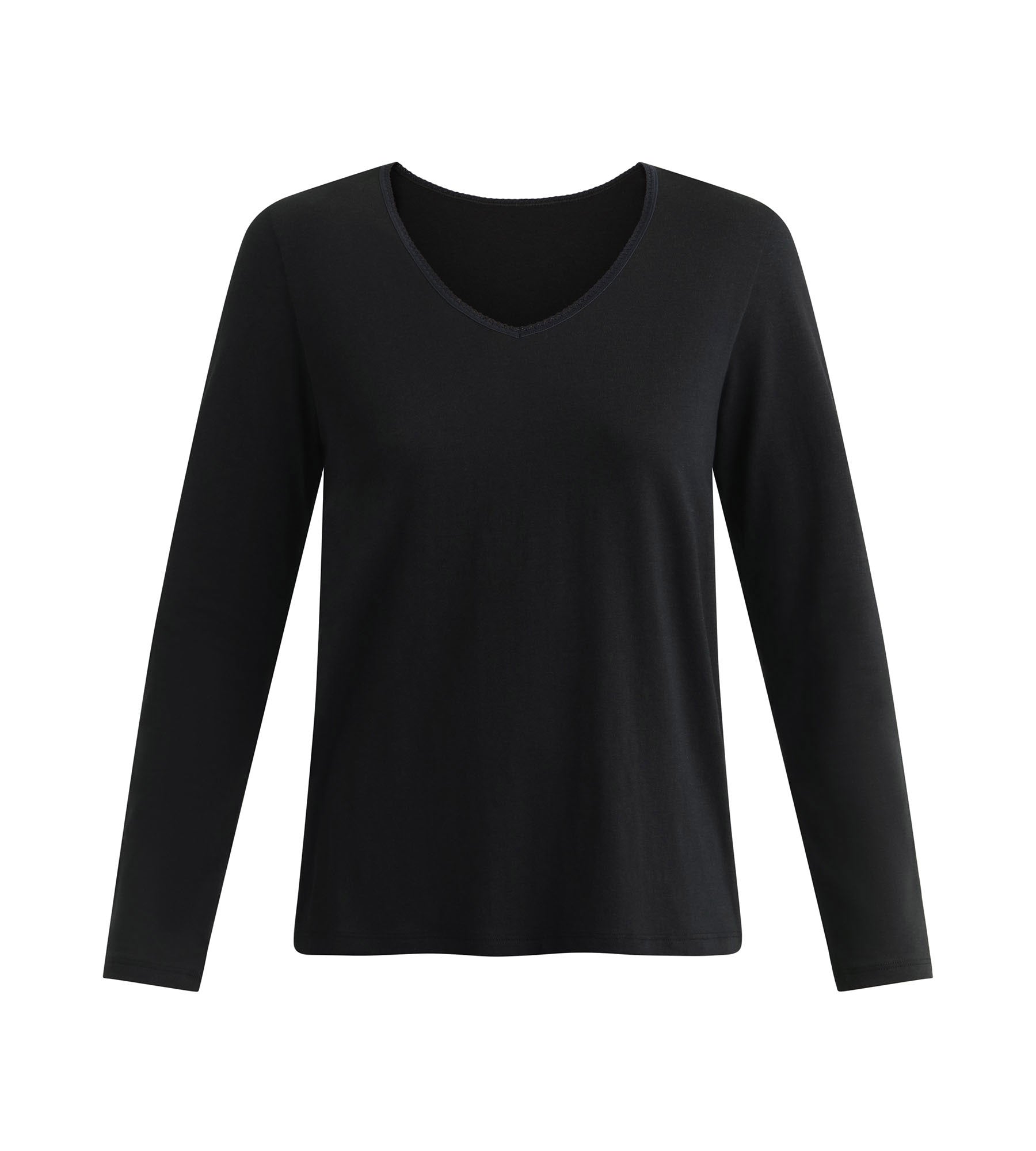 DIM Donna t-shirt a maniche lunghe in cotone Nero Dim Thermal
