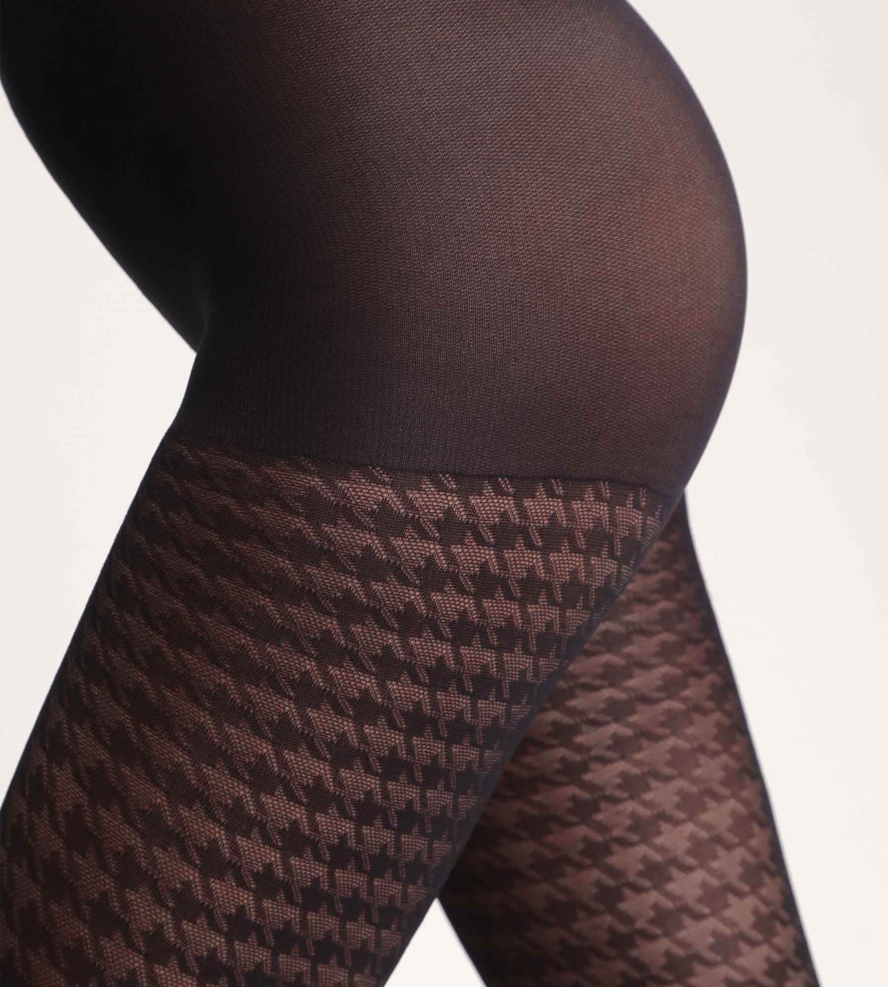 DIM Collant pied de poule nero Dim Style