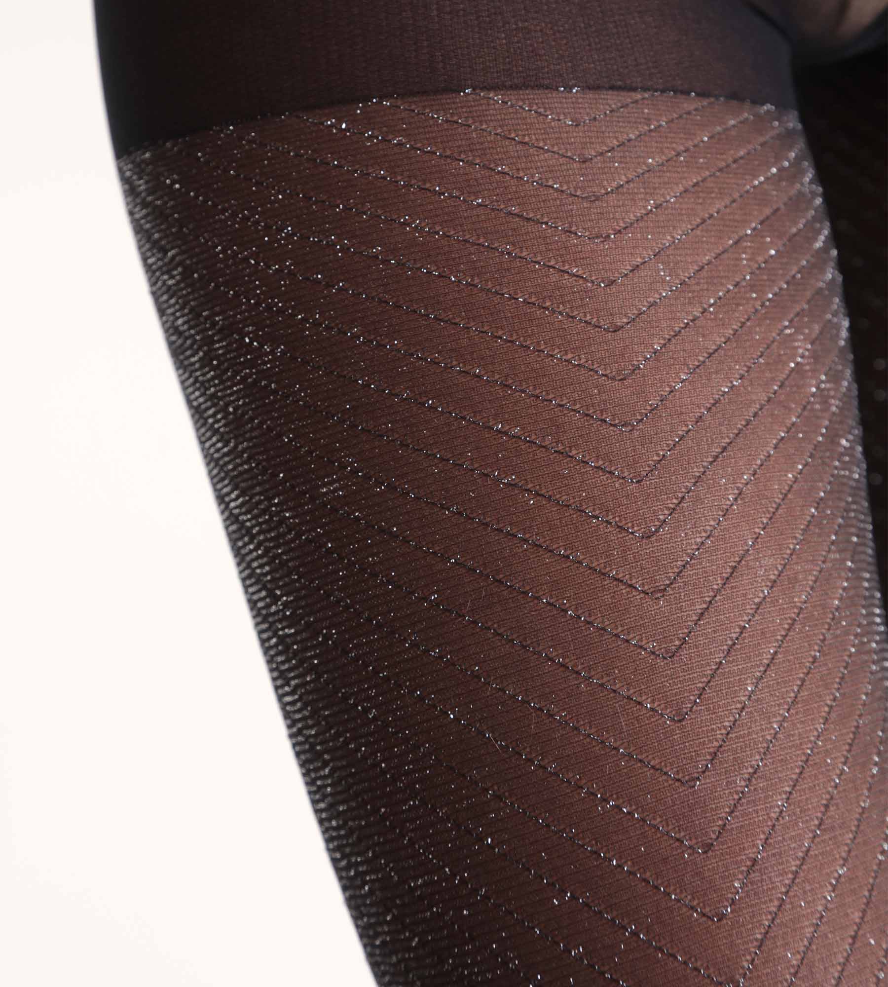 DIM Dim Style Collant nero lucido con glitter