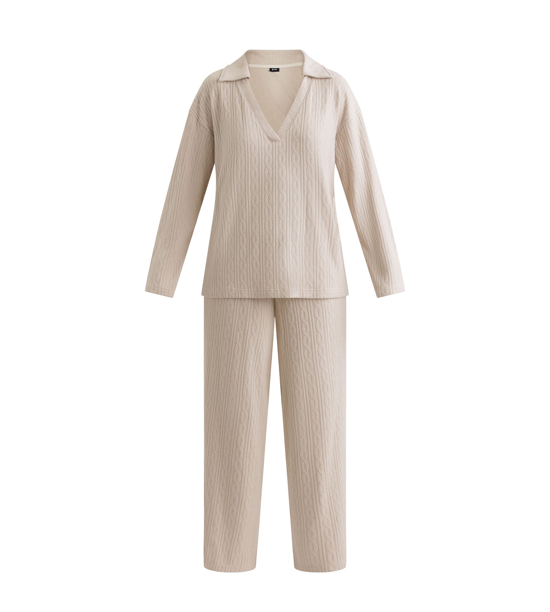 DIM Pacco da pantaloni del pigiama da donna in avorio Dim Warm